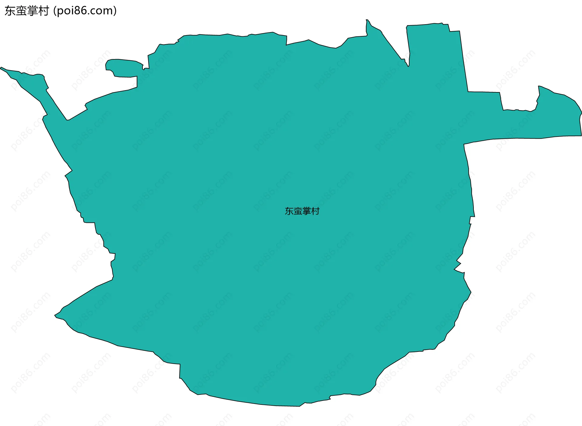 东蛮掌村边界地图