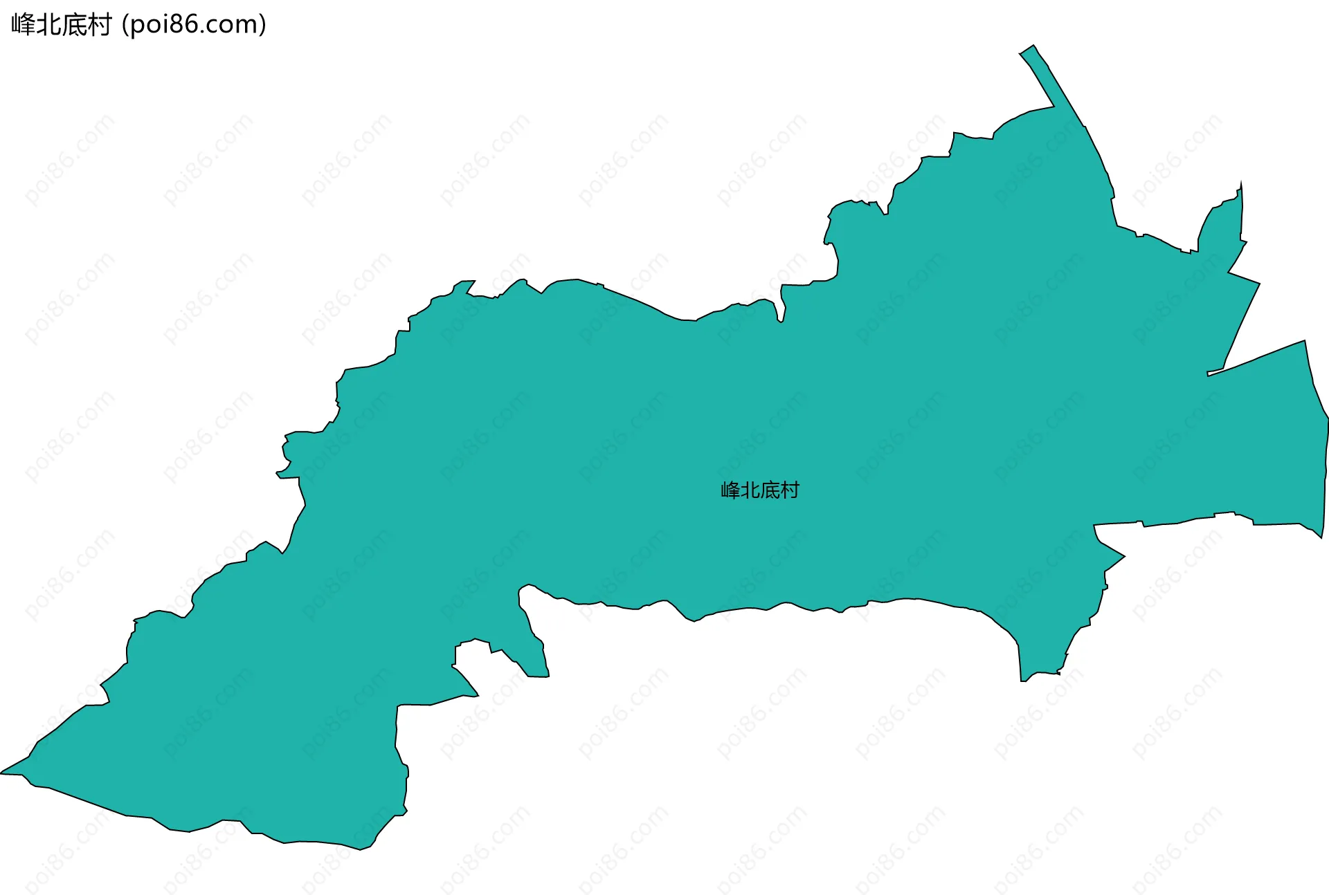 峰北底村边界地图