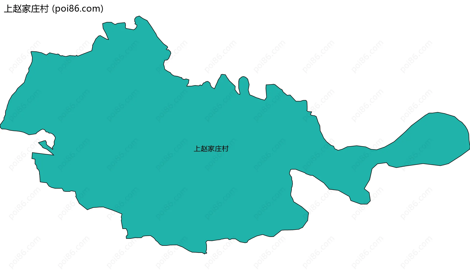 上赵家庄村边界地图