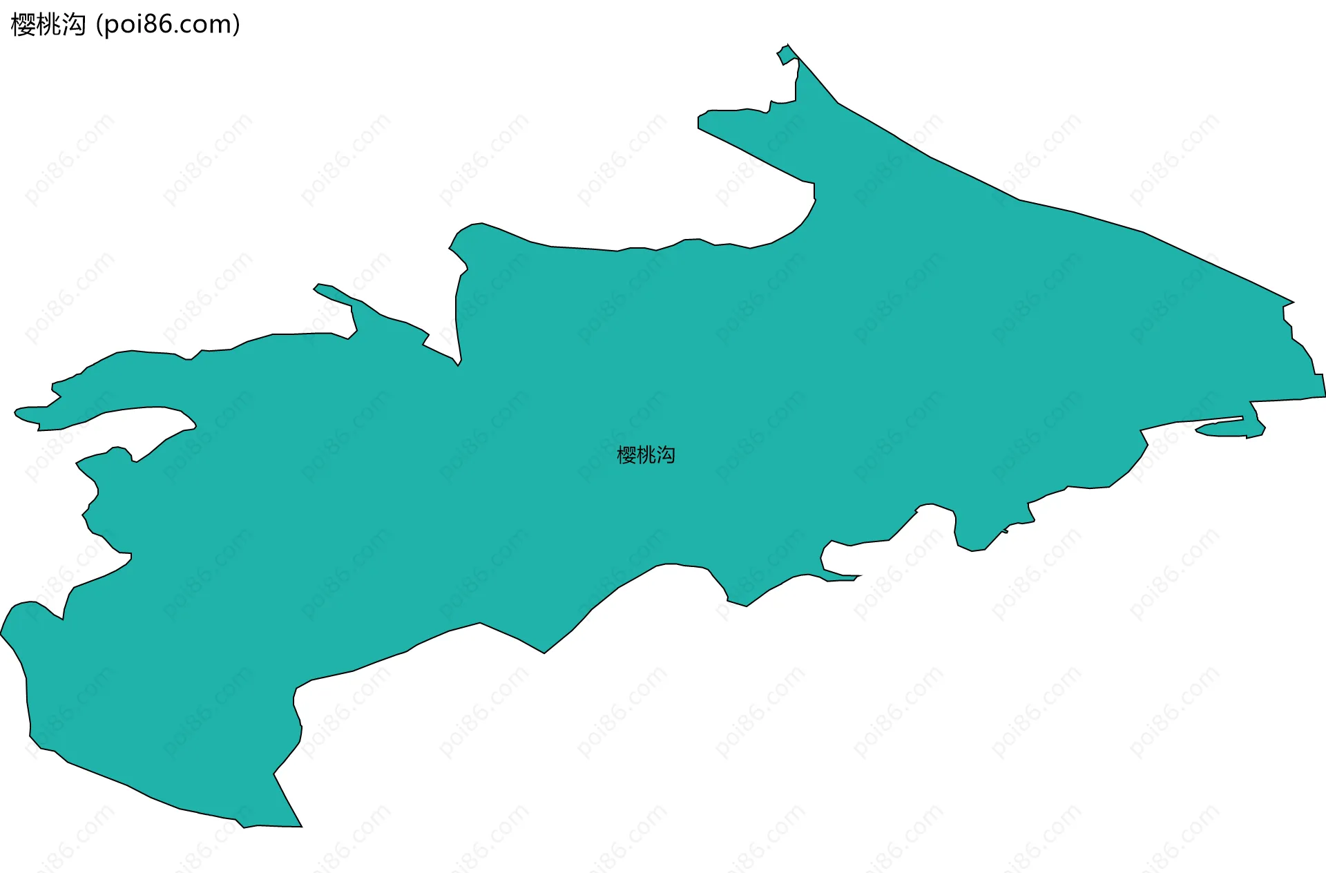 樱桃沟边界地图