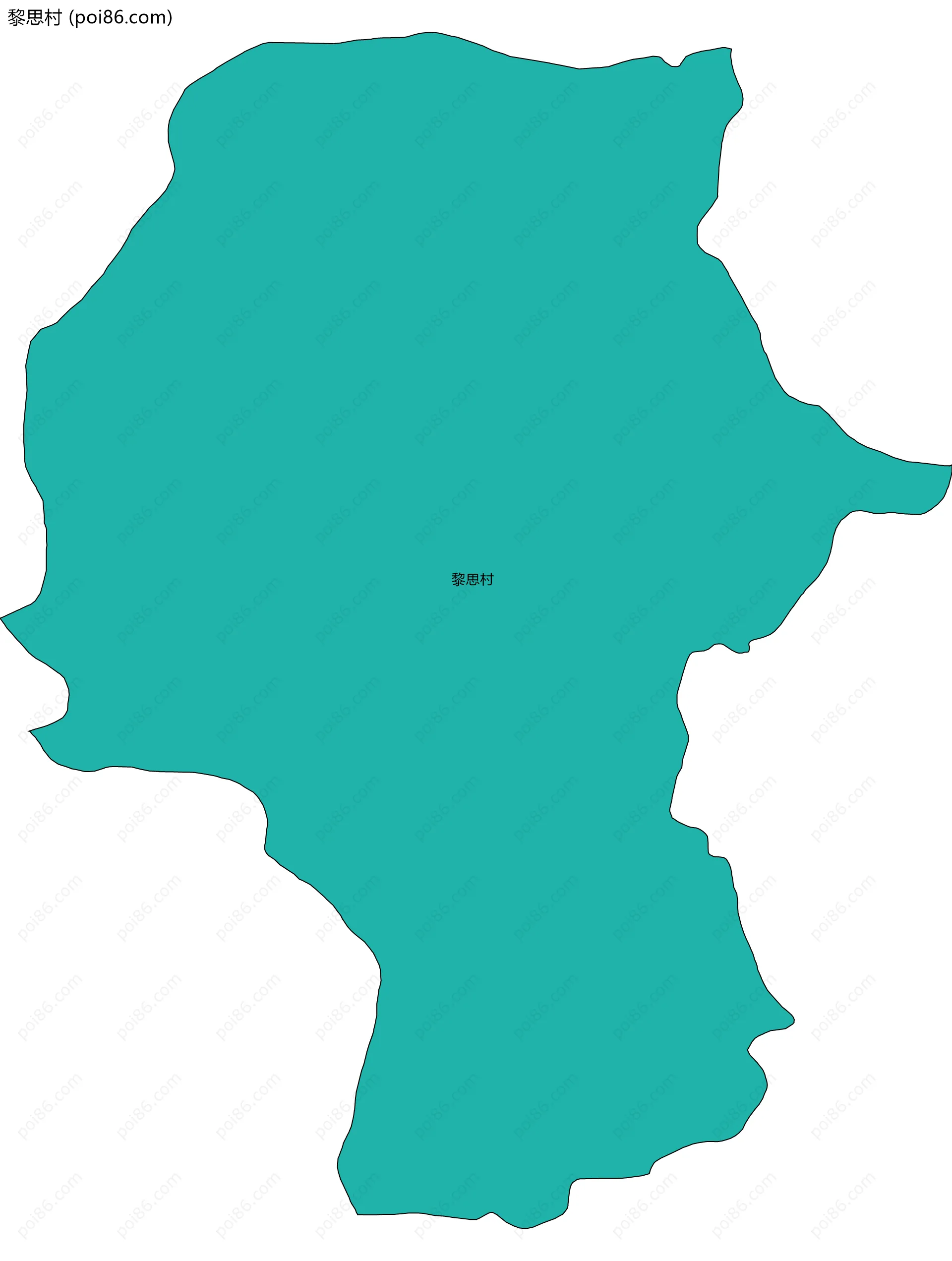 黎思村边界地图