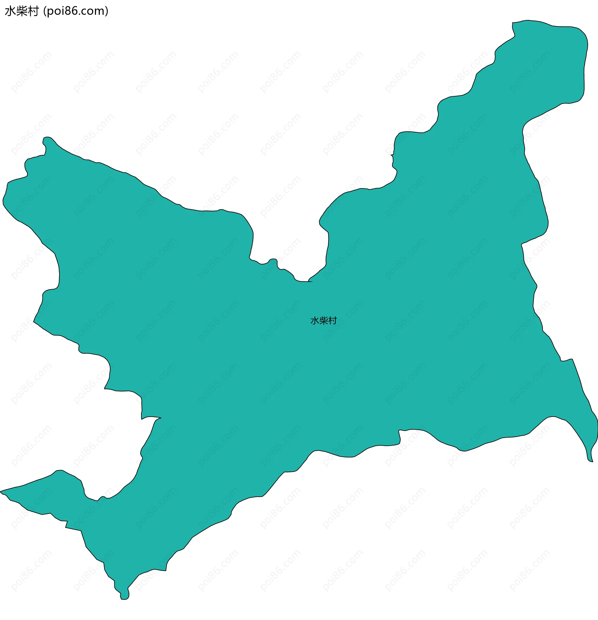 水柴村边界地图