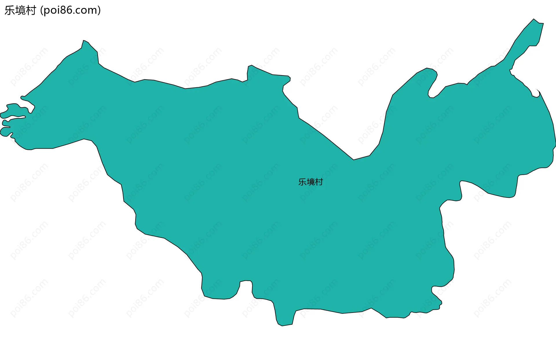 乐境村边界地图