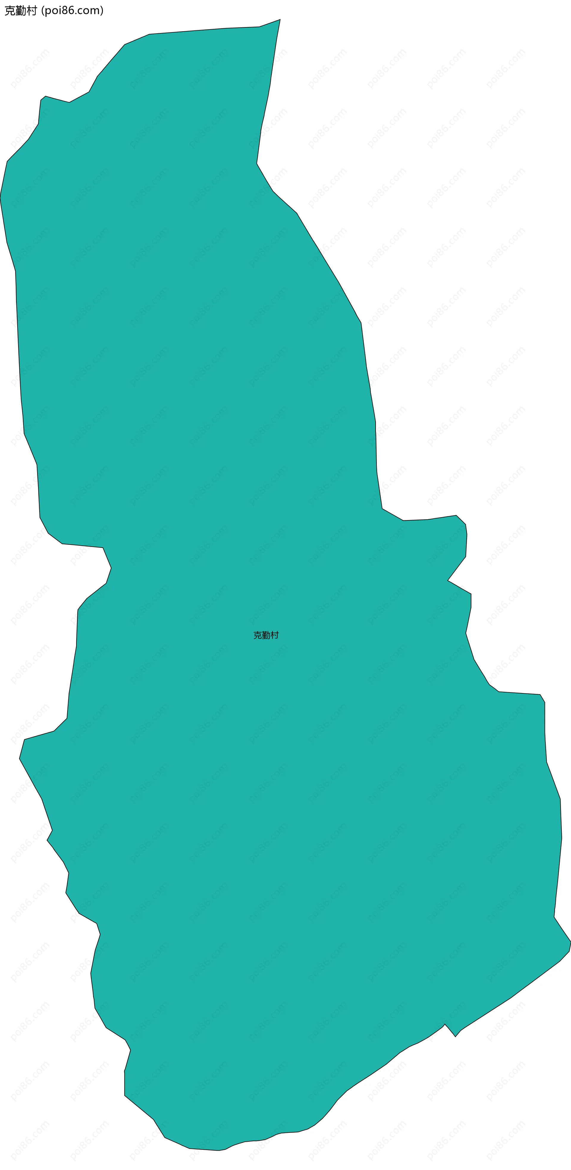 克勤村边界地图