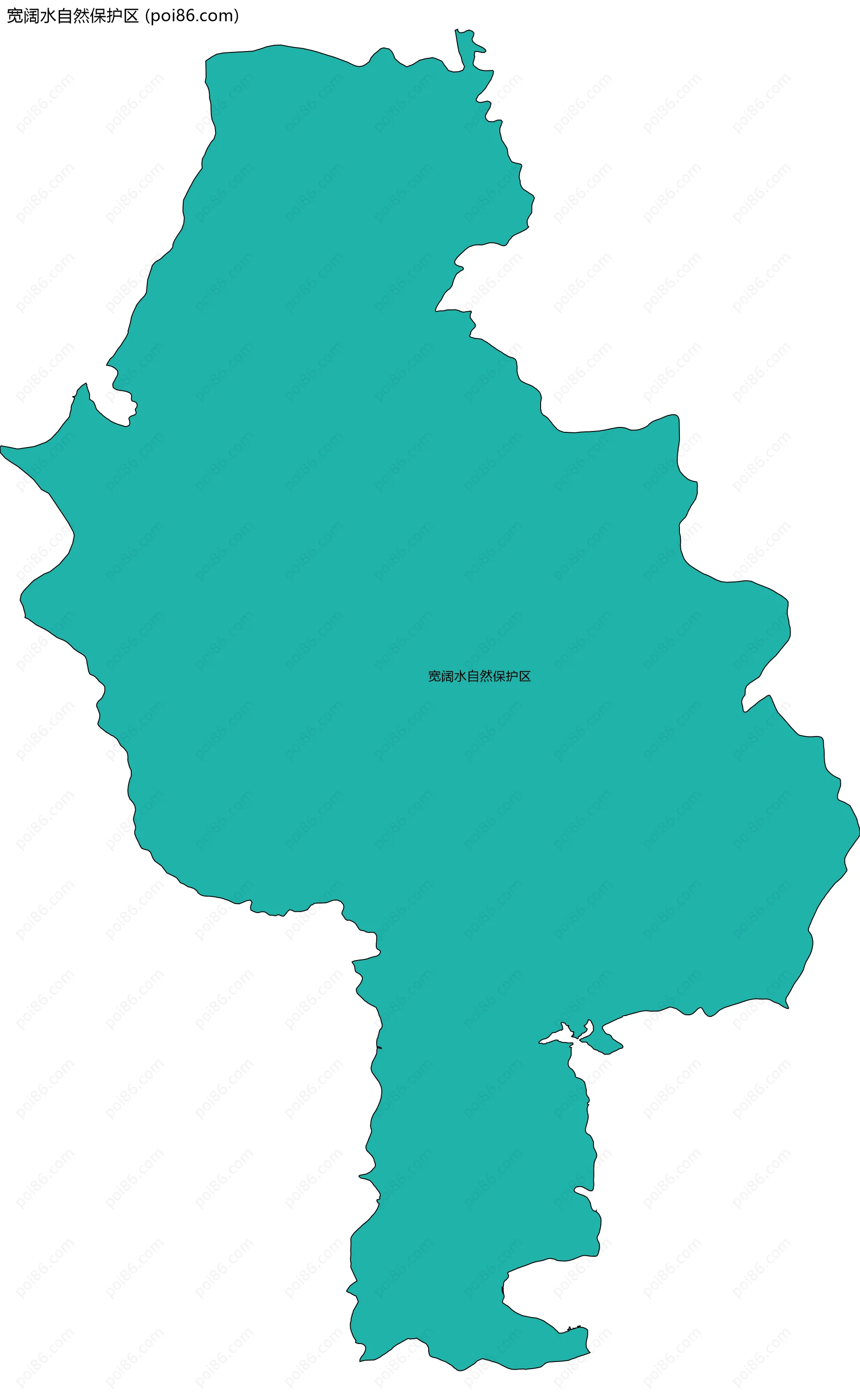 宽阔水自然保护区边界地图