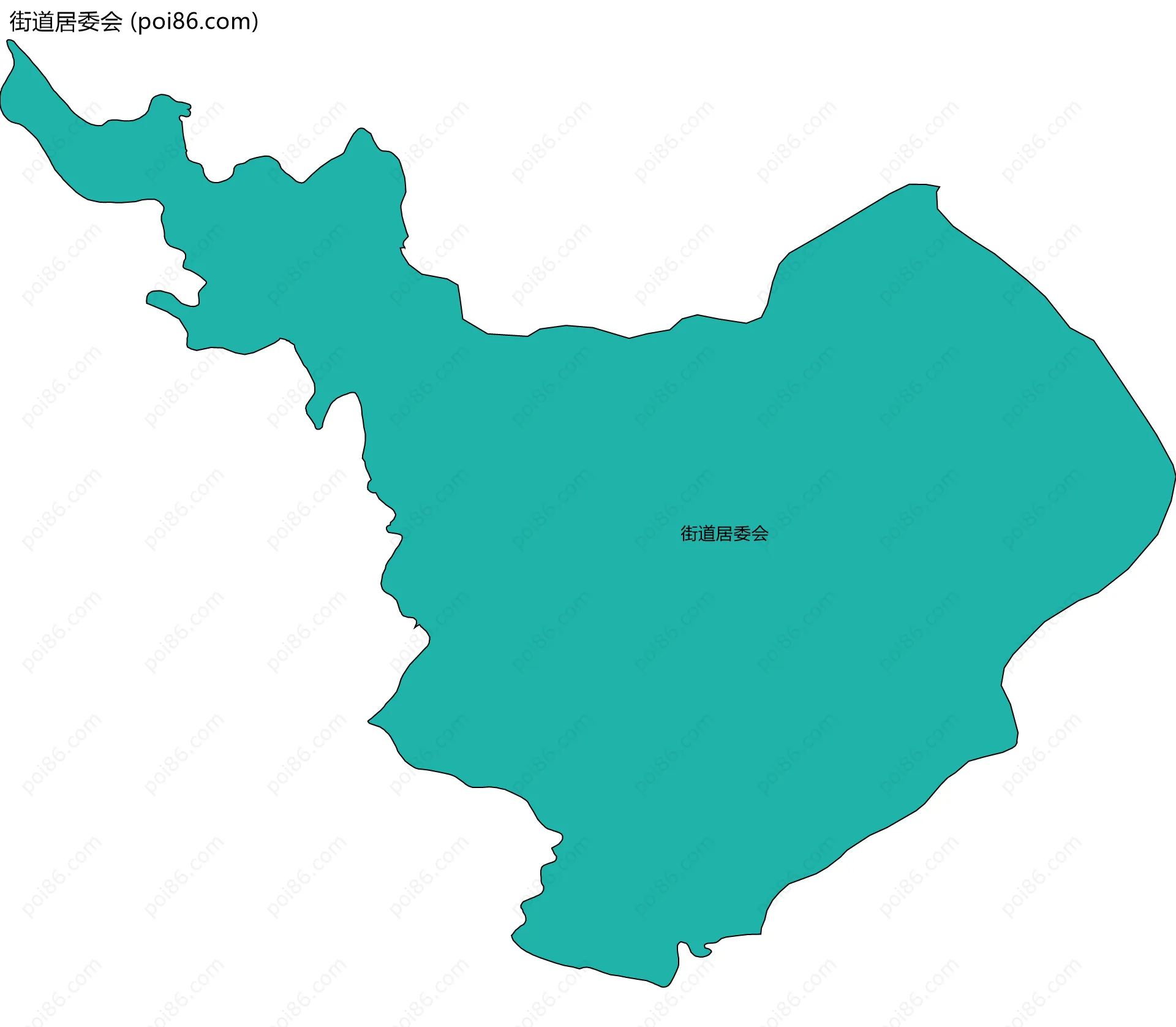 街道居委会边界地图