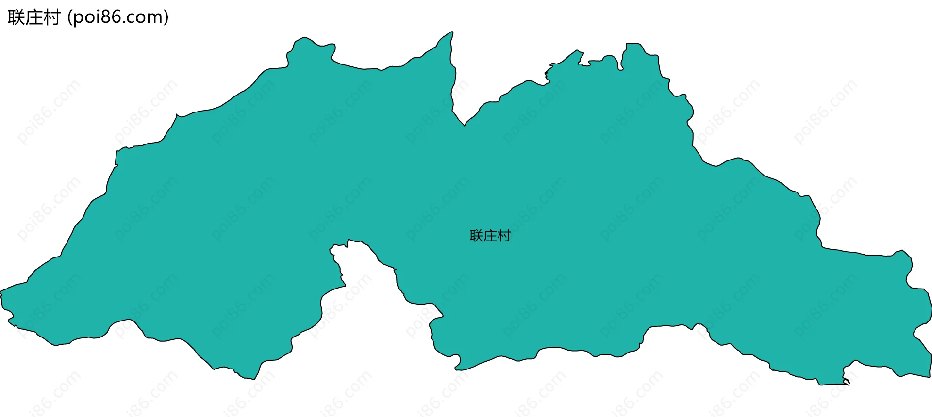 联庄村边界地图