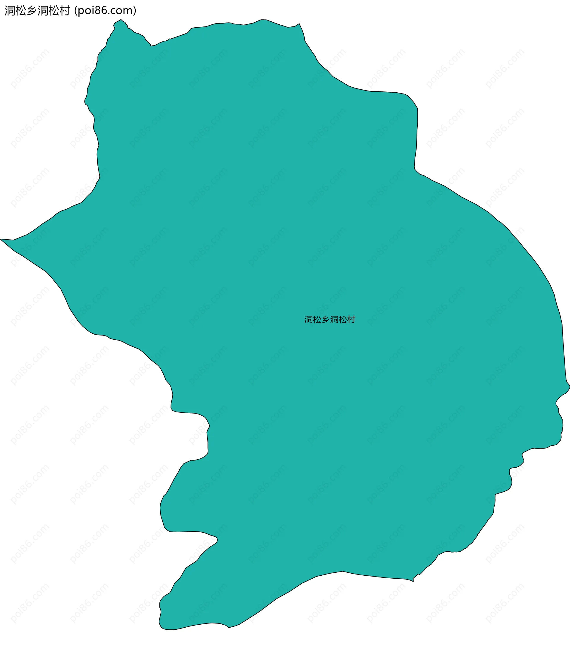 洞松乡洞松村边界地图