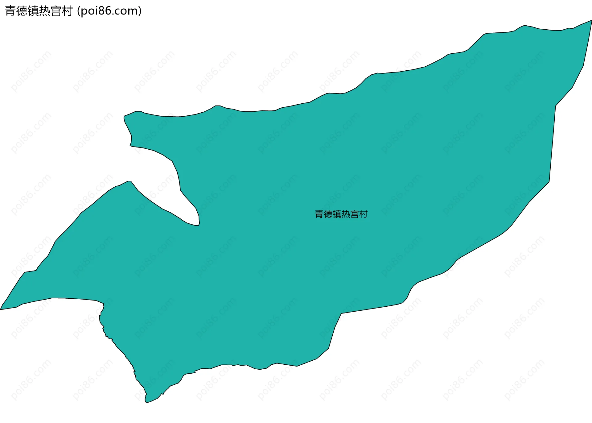 青德镇热宫村边界地图