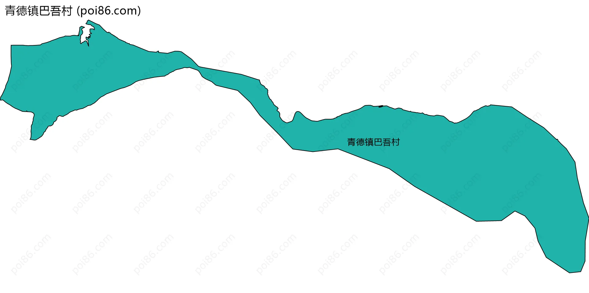 青德镇巴吾村边界地图