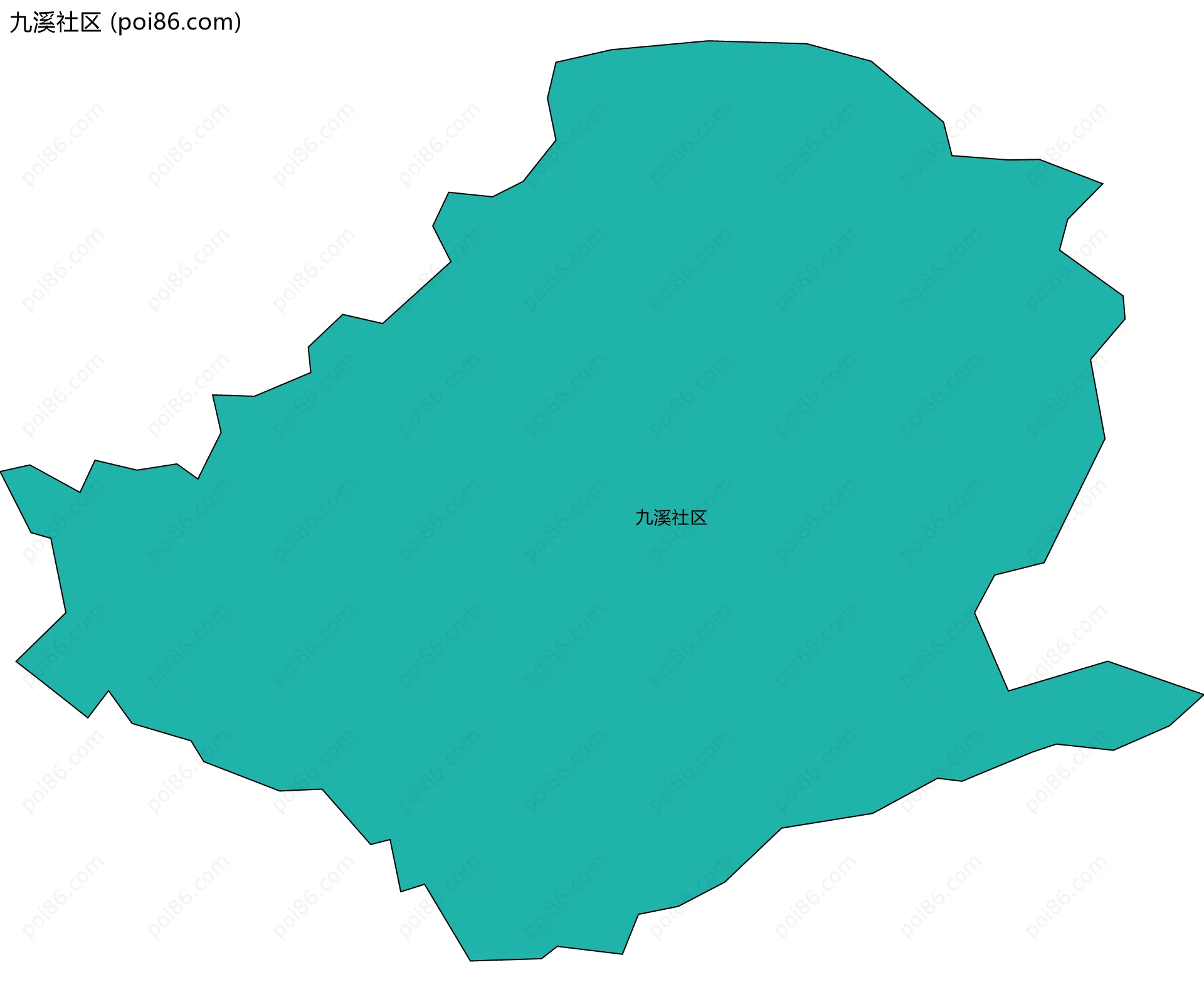 九溪社区边界地图