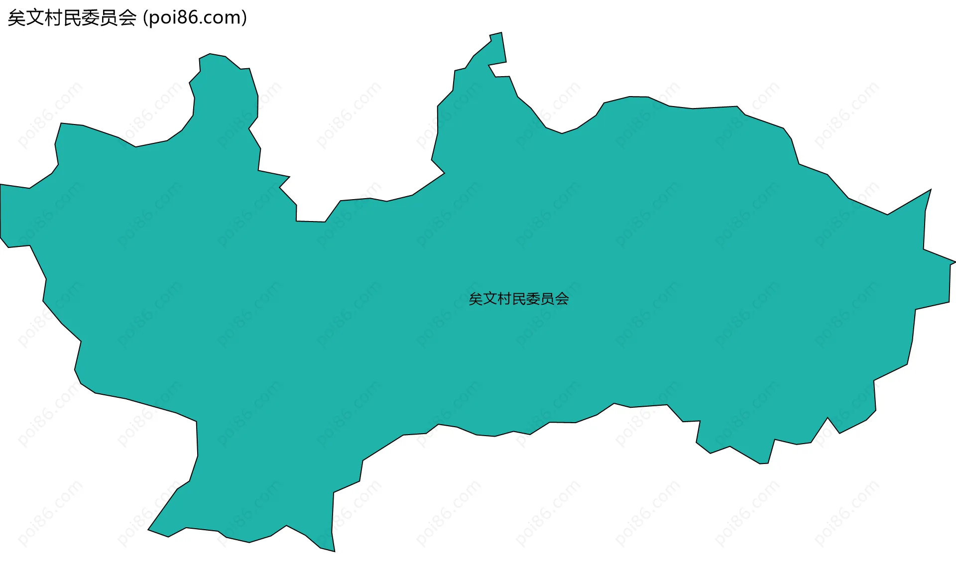 矣文村民委员会边界地图