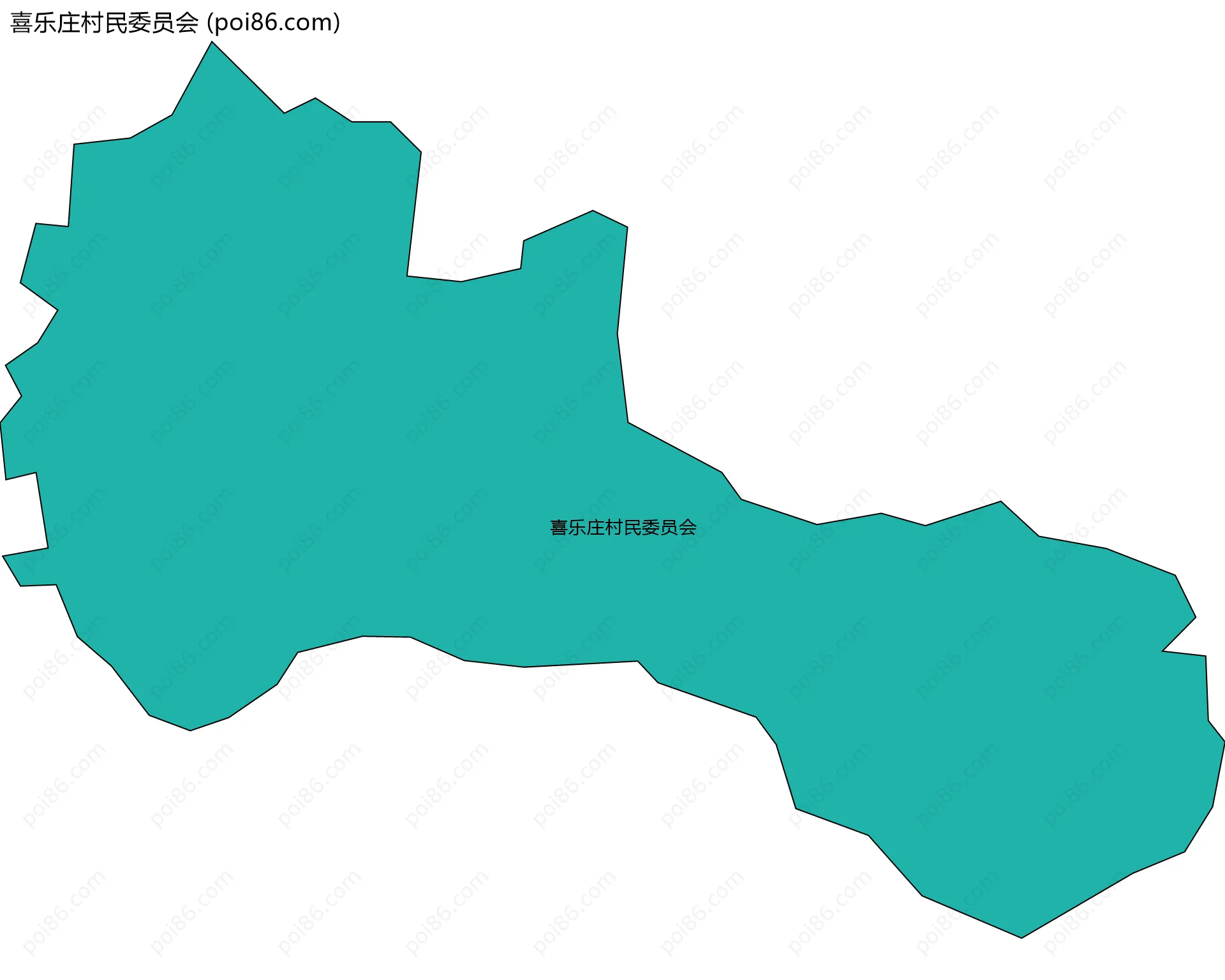 喜乐庄村民委员会边界地图