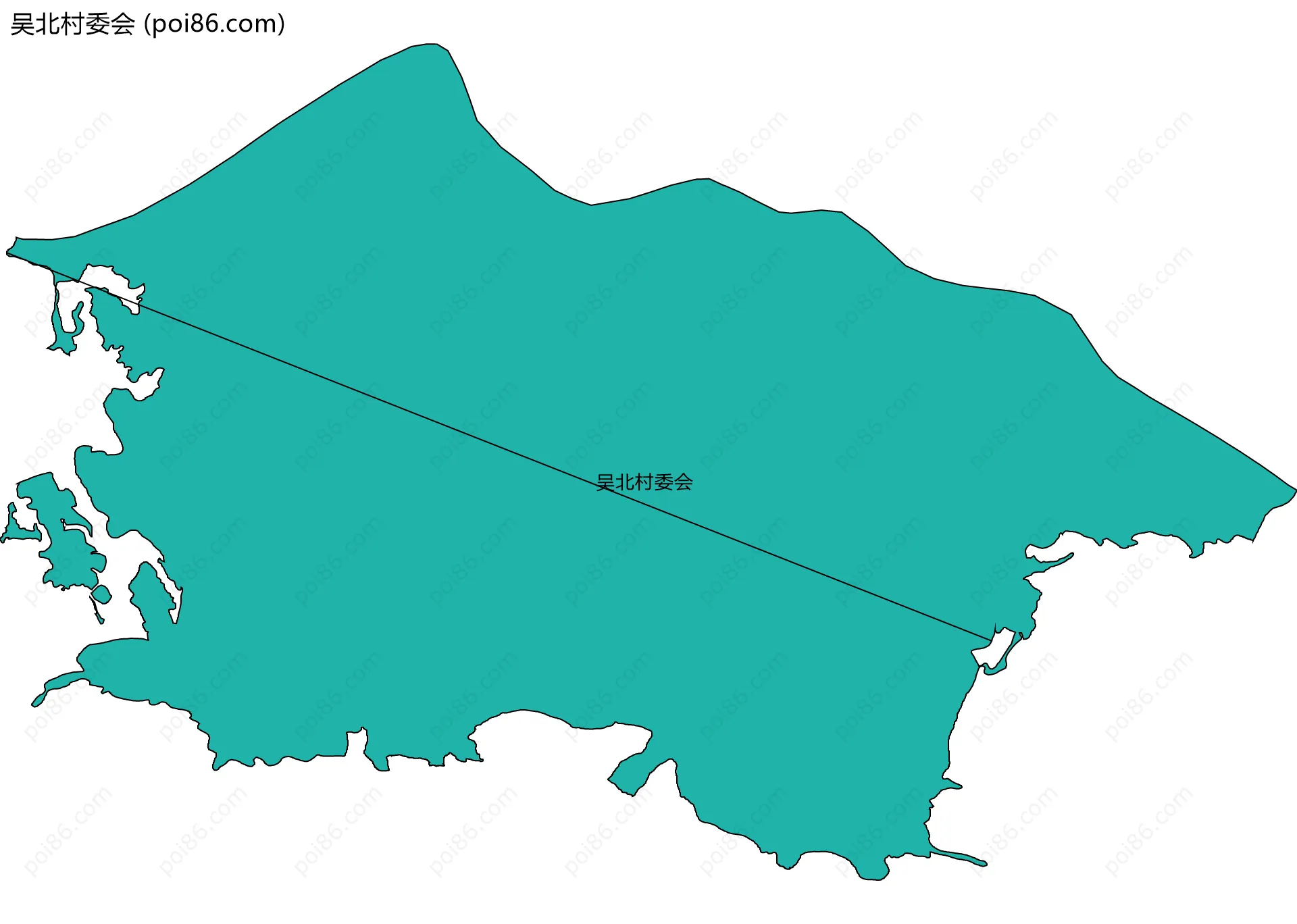吴北村委会边界地图