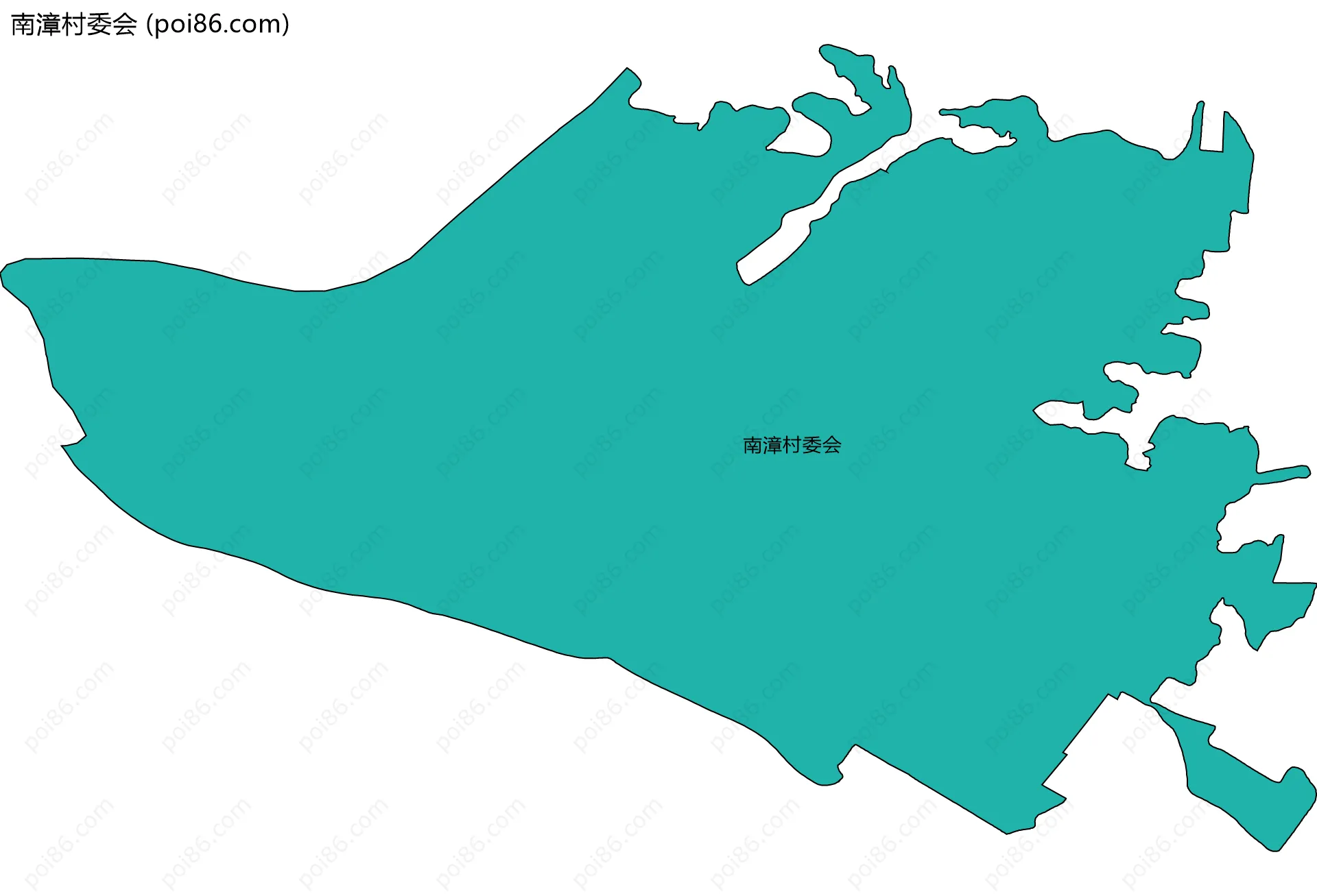 南漳村委会边界地图