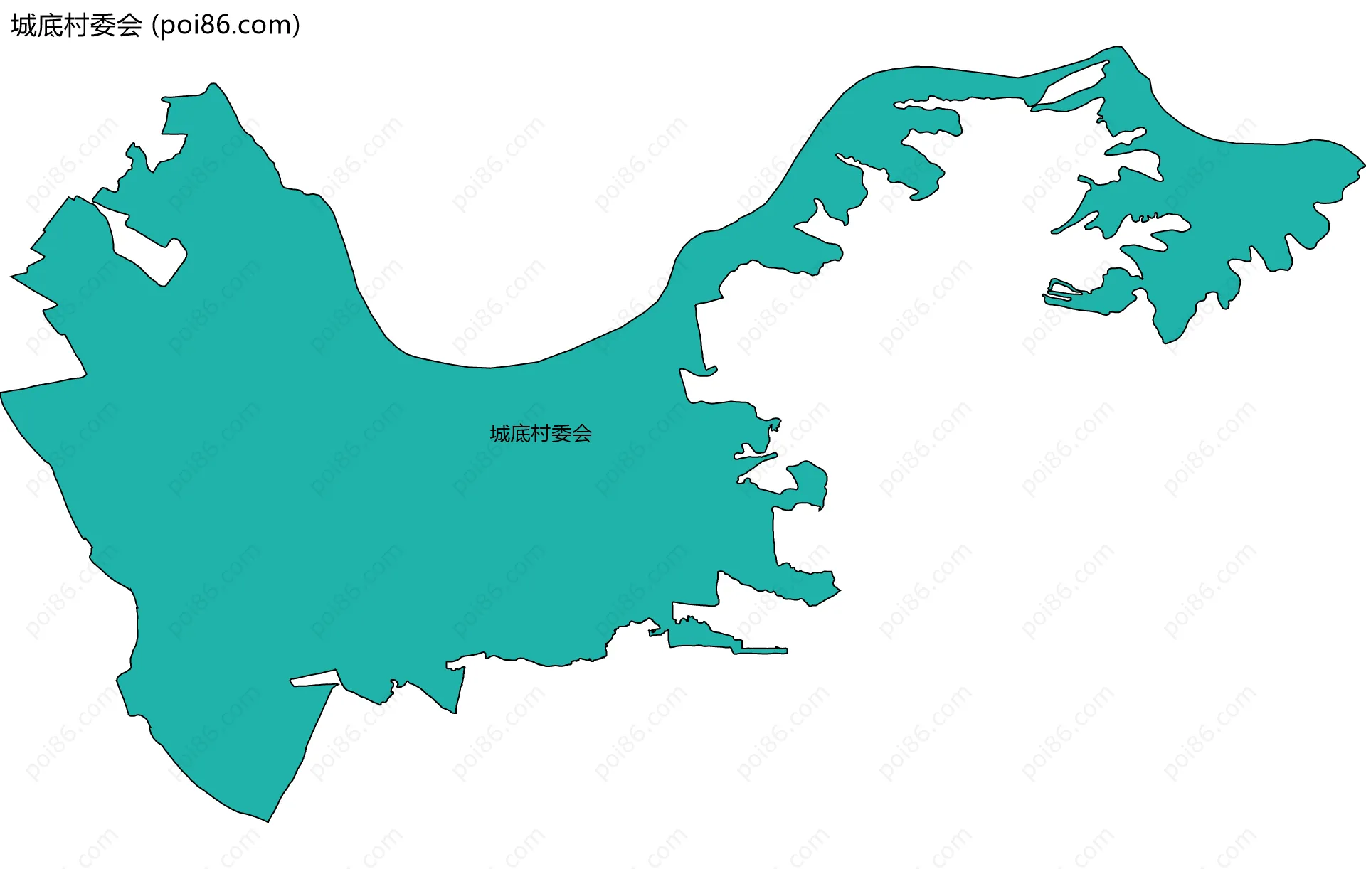 城底村委会边界地图