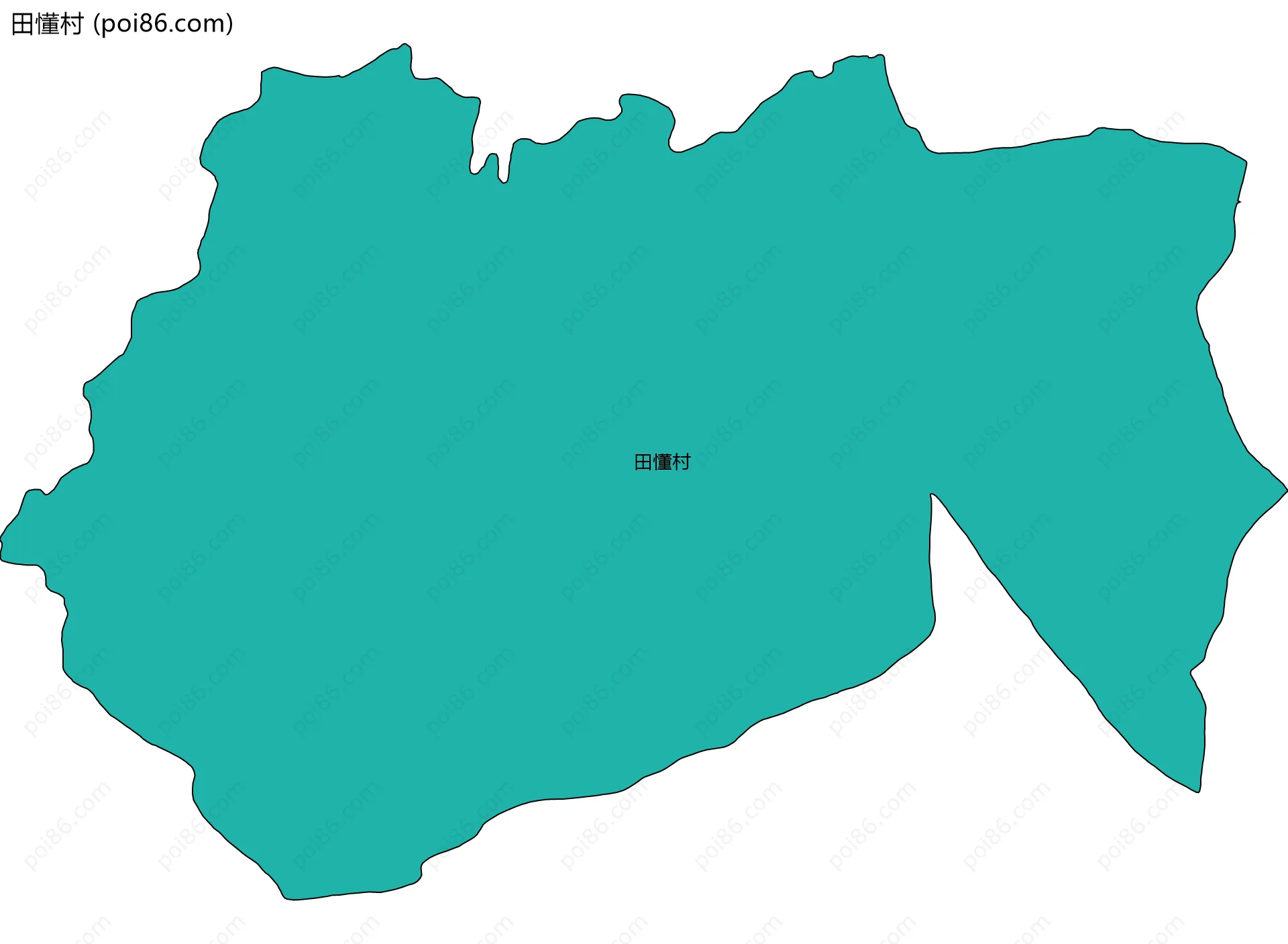 田懂村边界地图