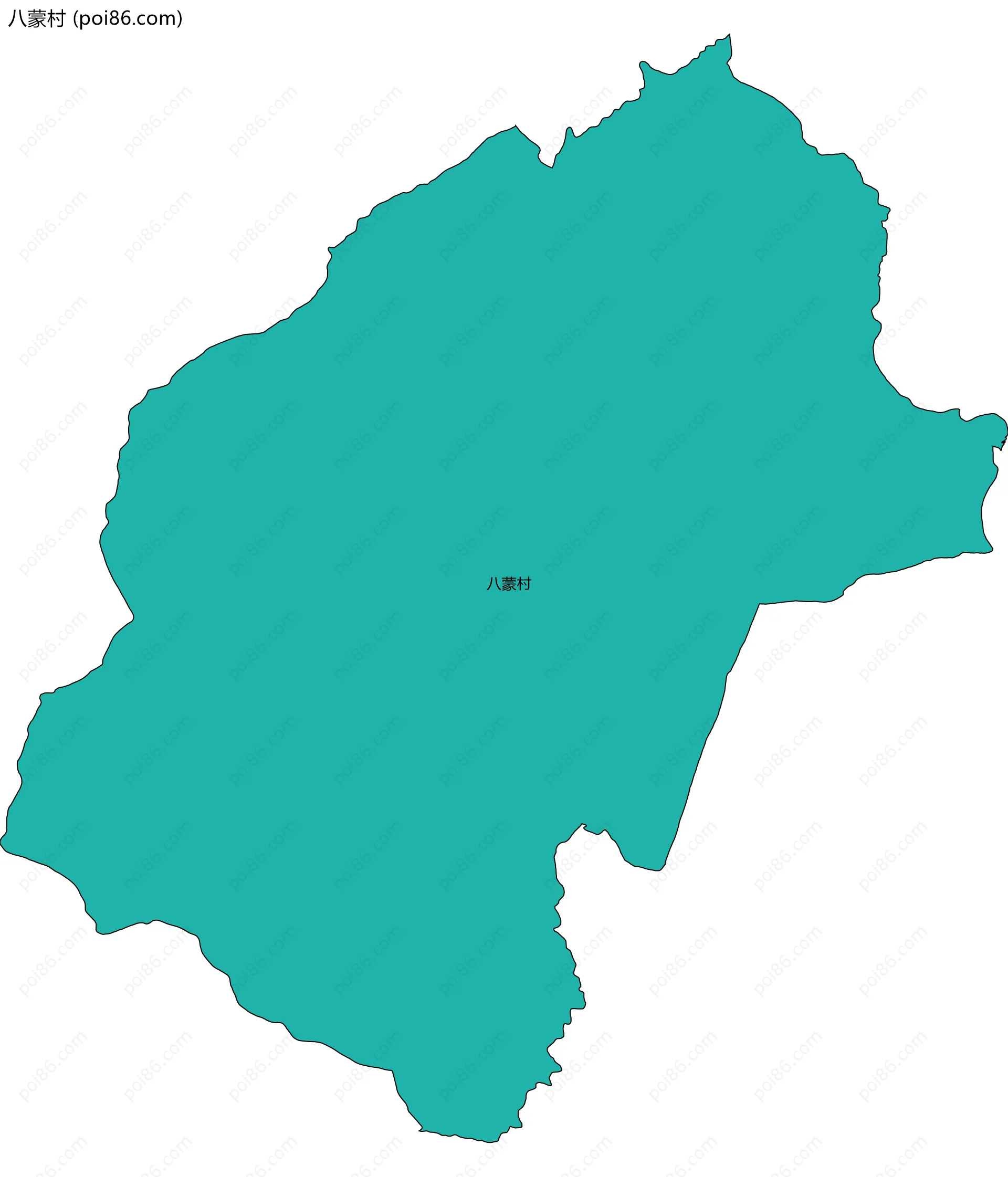 八蒙村边界地图