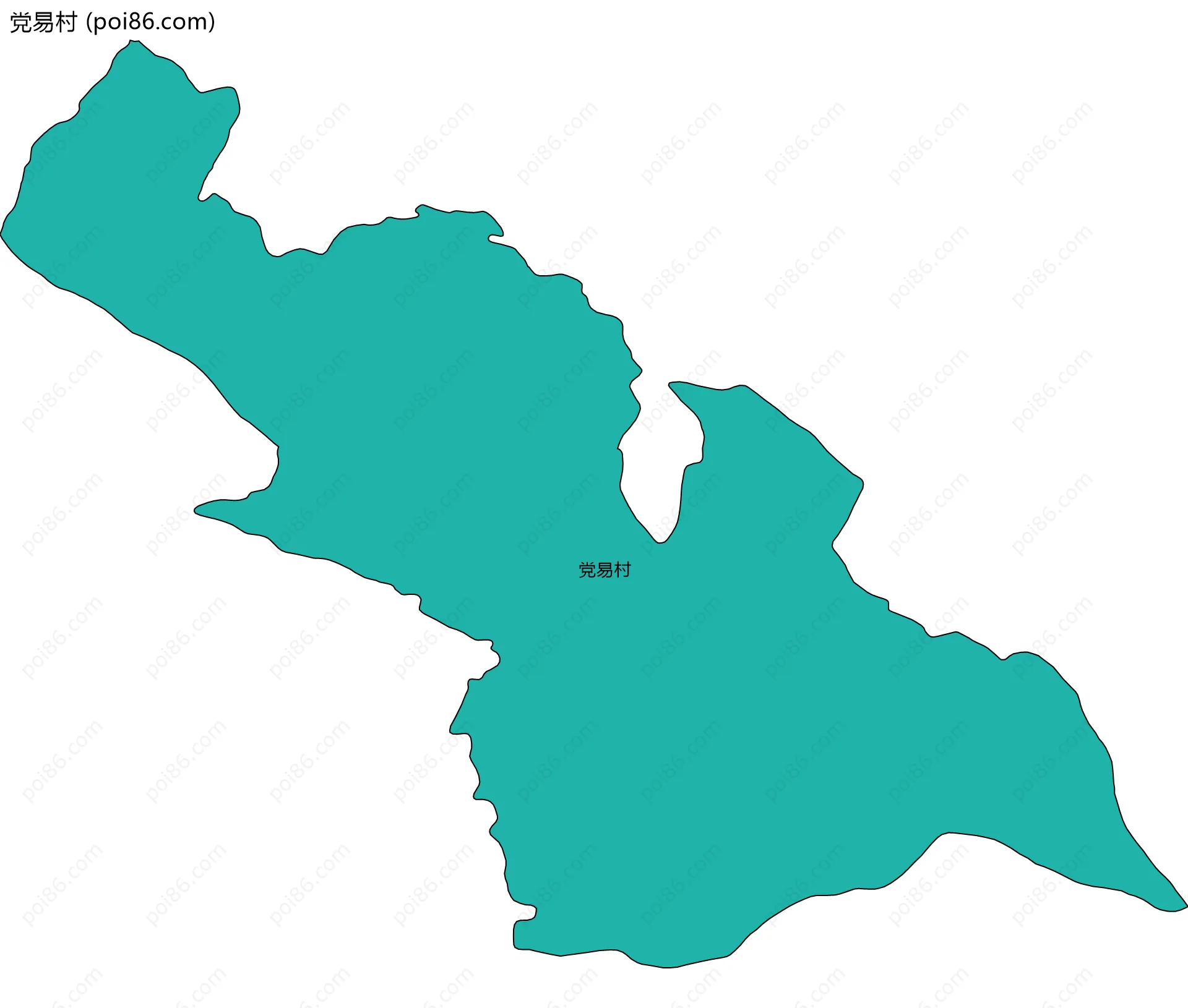 党易村边界地图