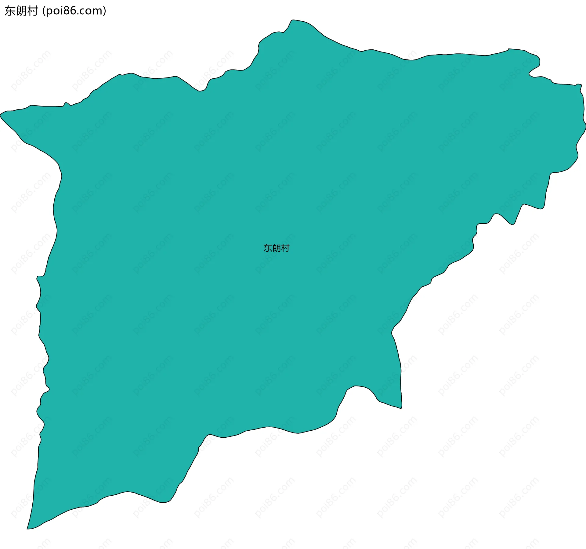 东朗村边界地图