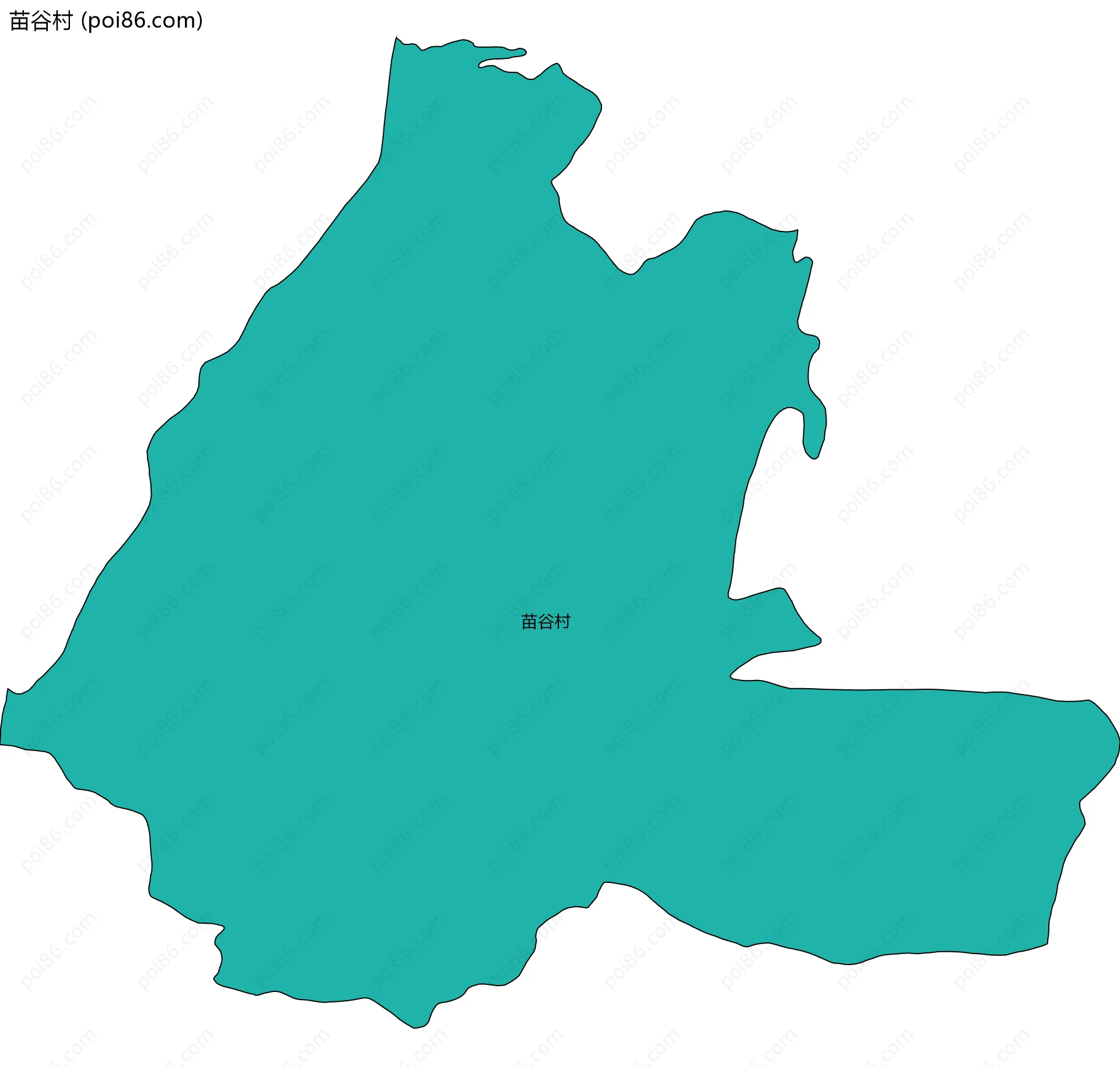苗谷村边界地图