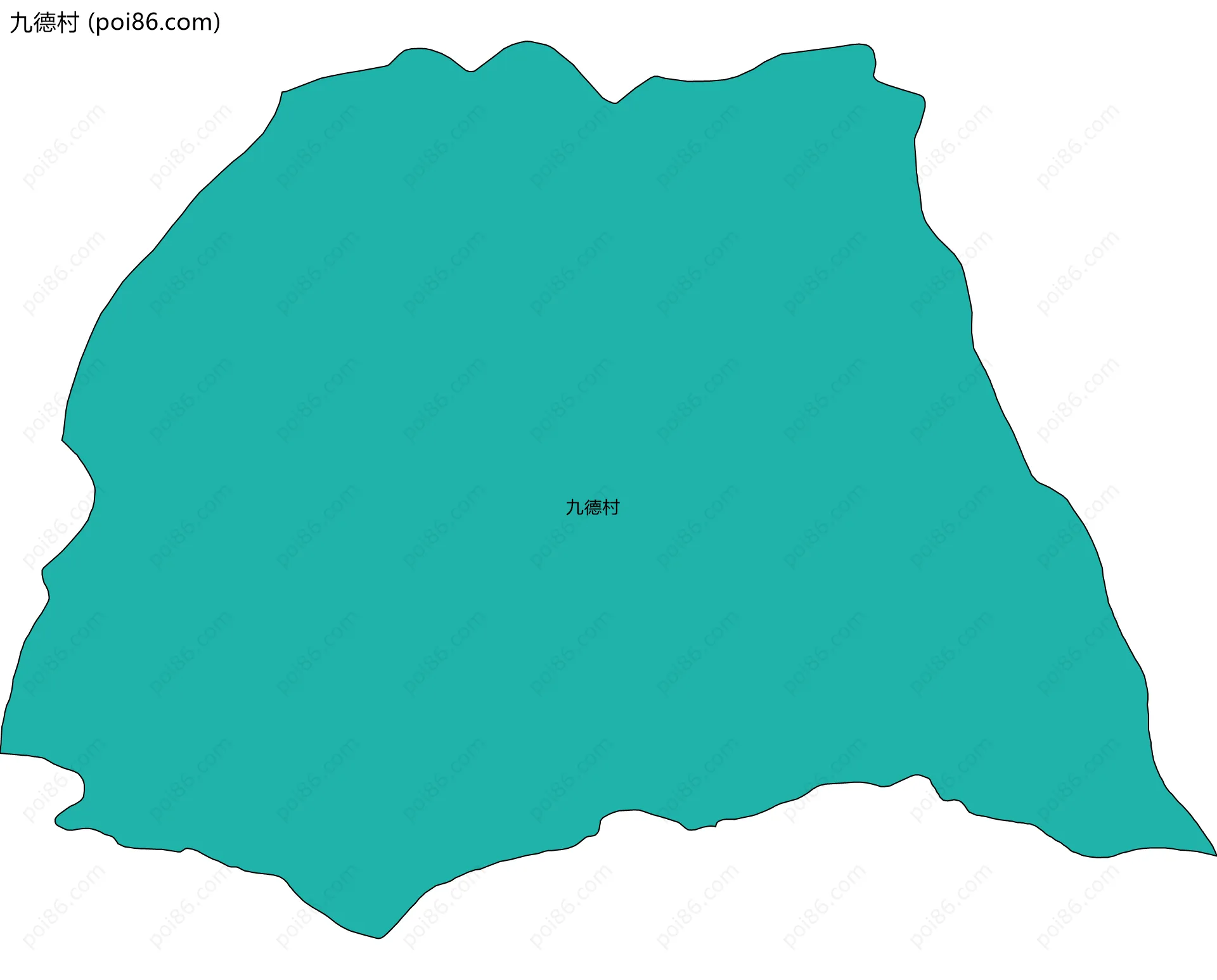 九德村边界地图