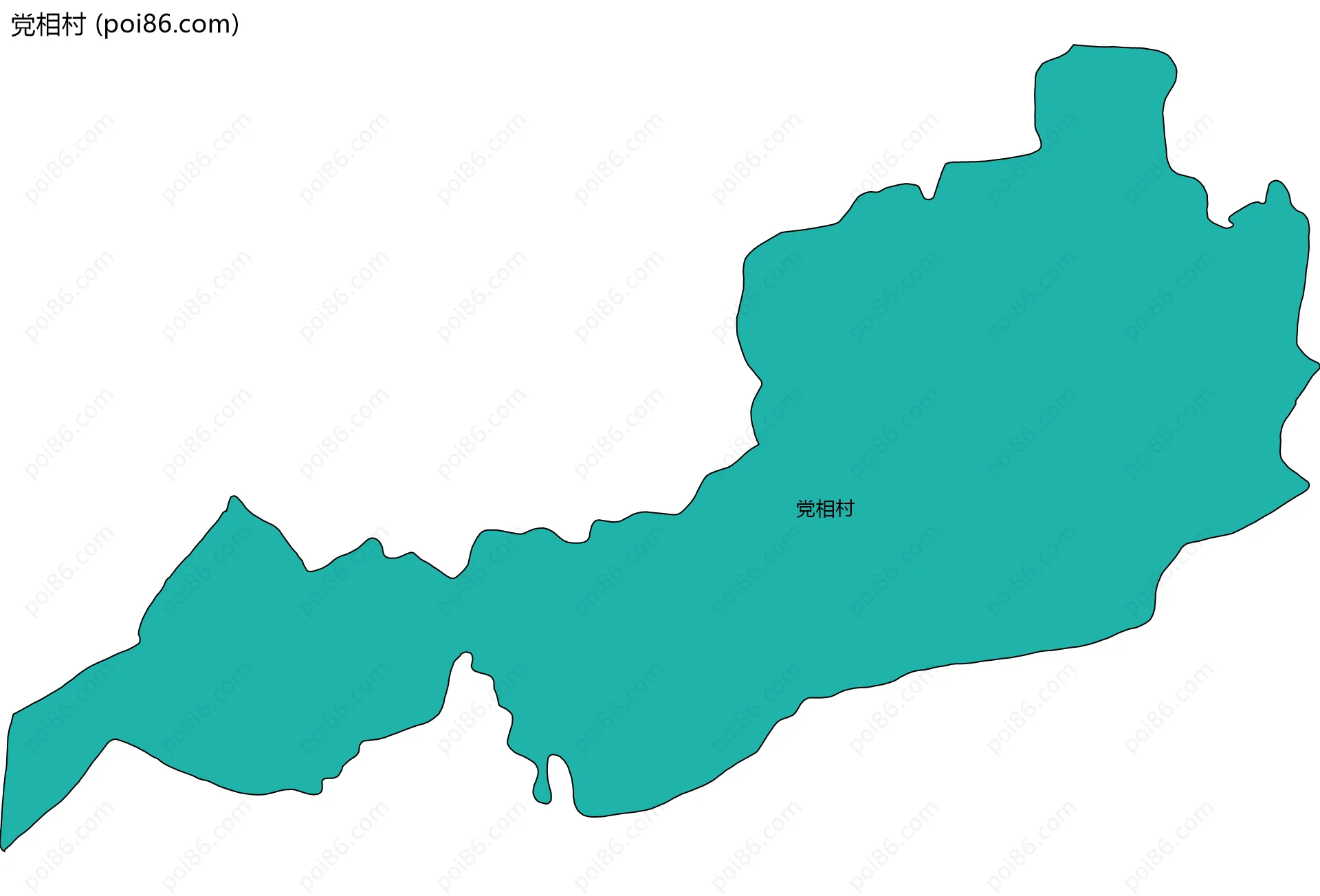 党相村边界地图