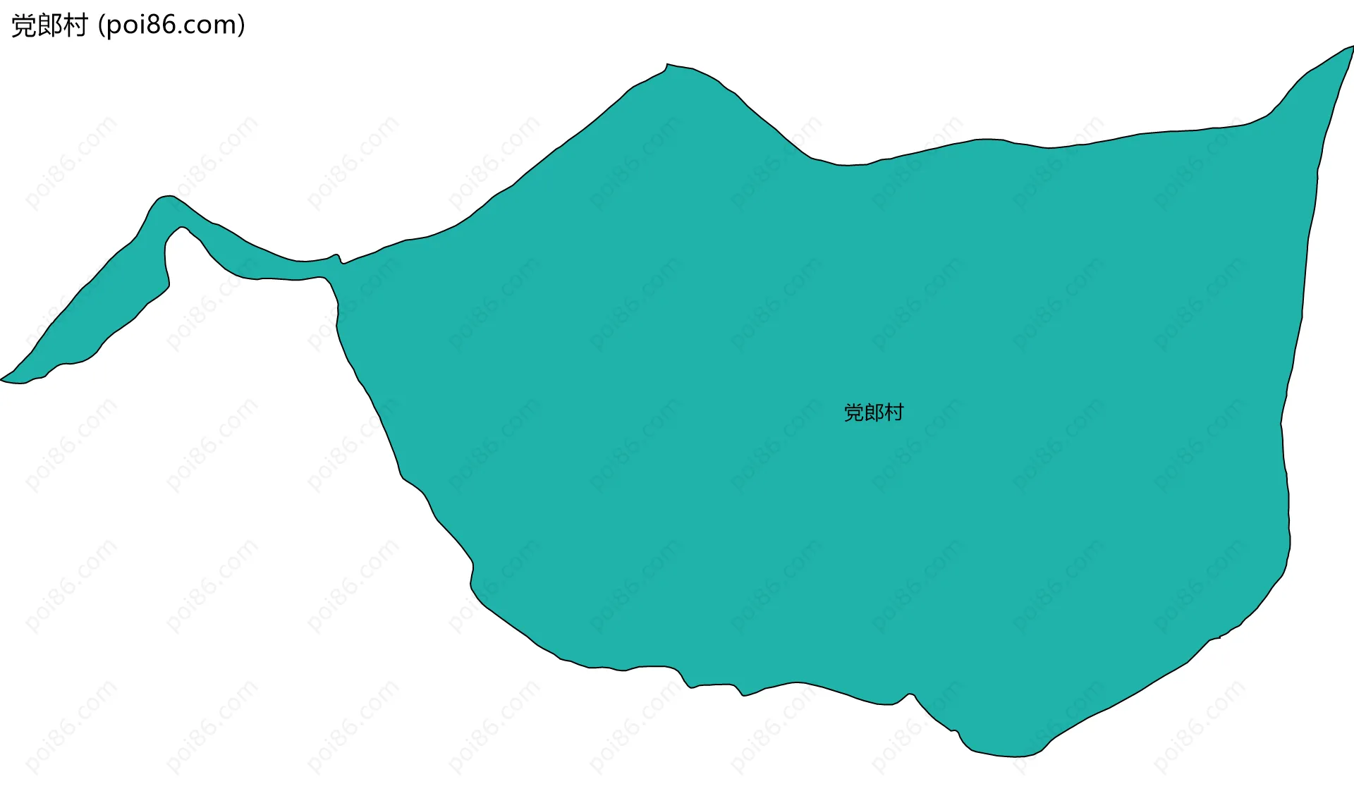 党郎村边界地图