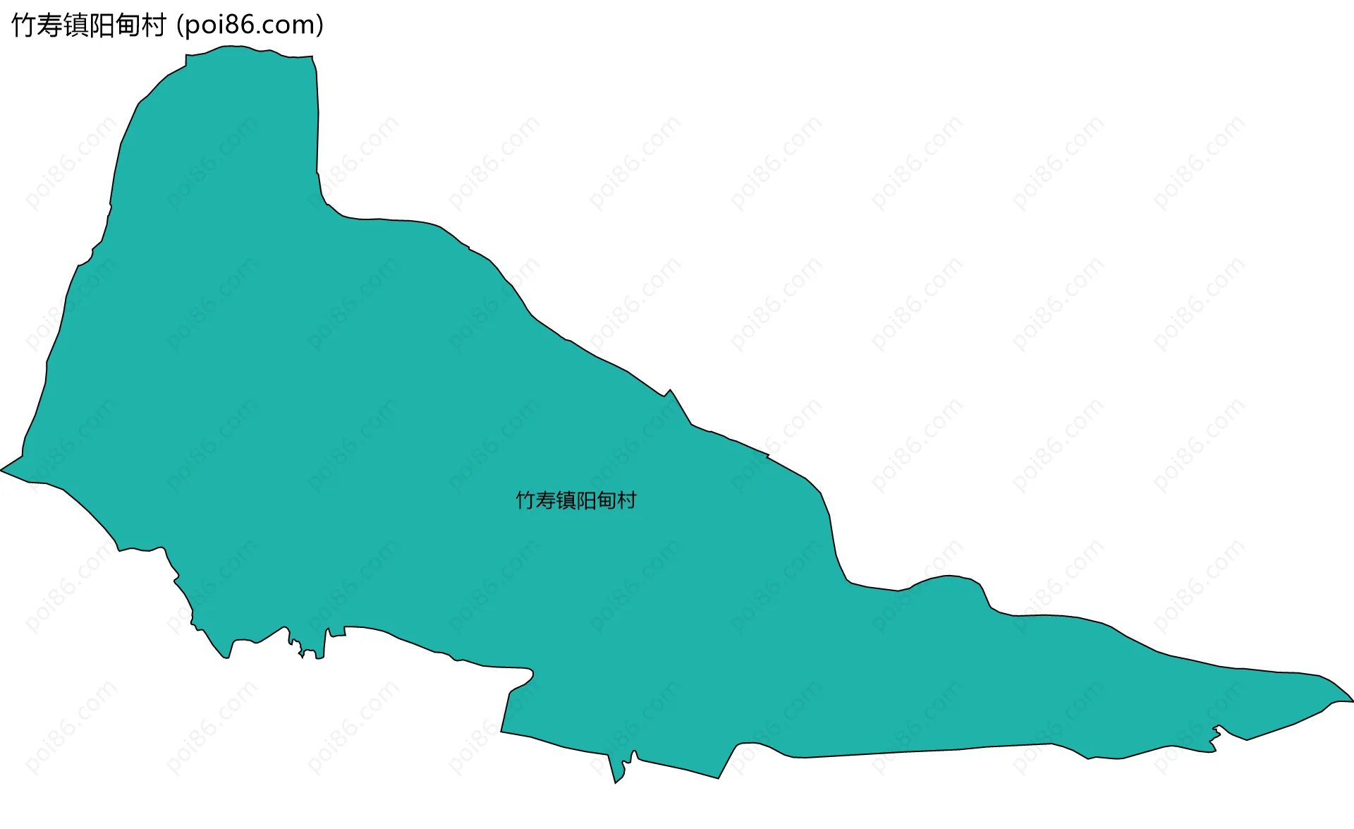 竹寿镇阳甸村边界地图