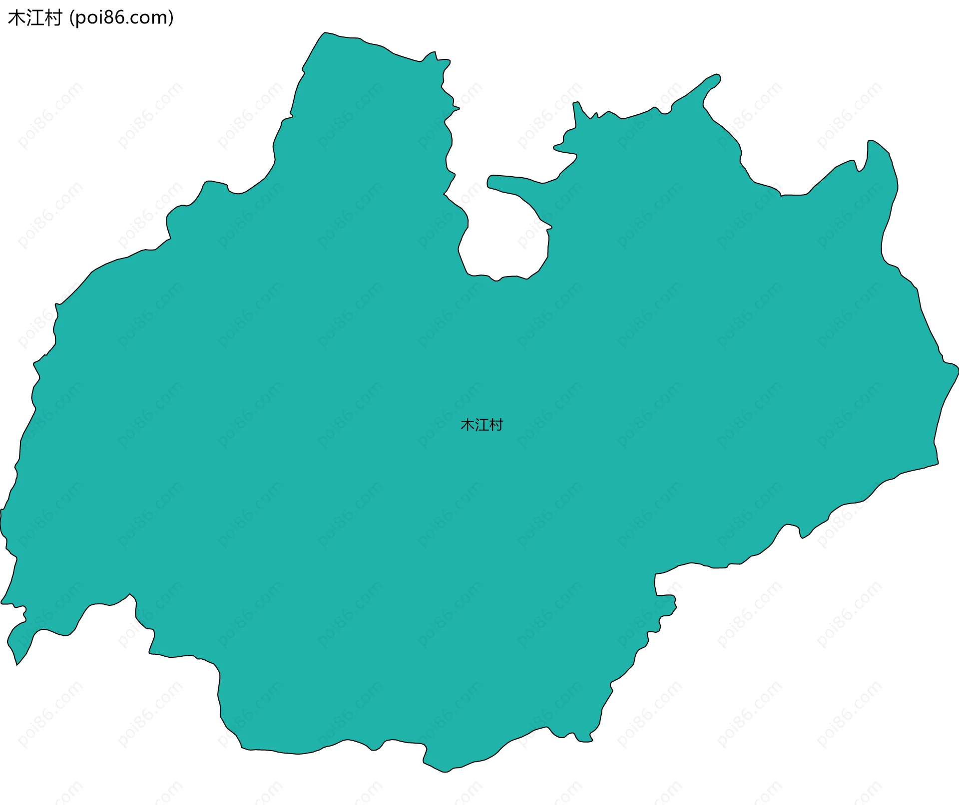 木江村边界地图