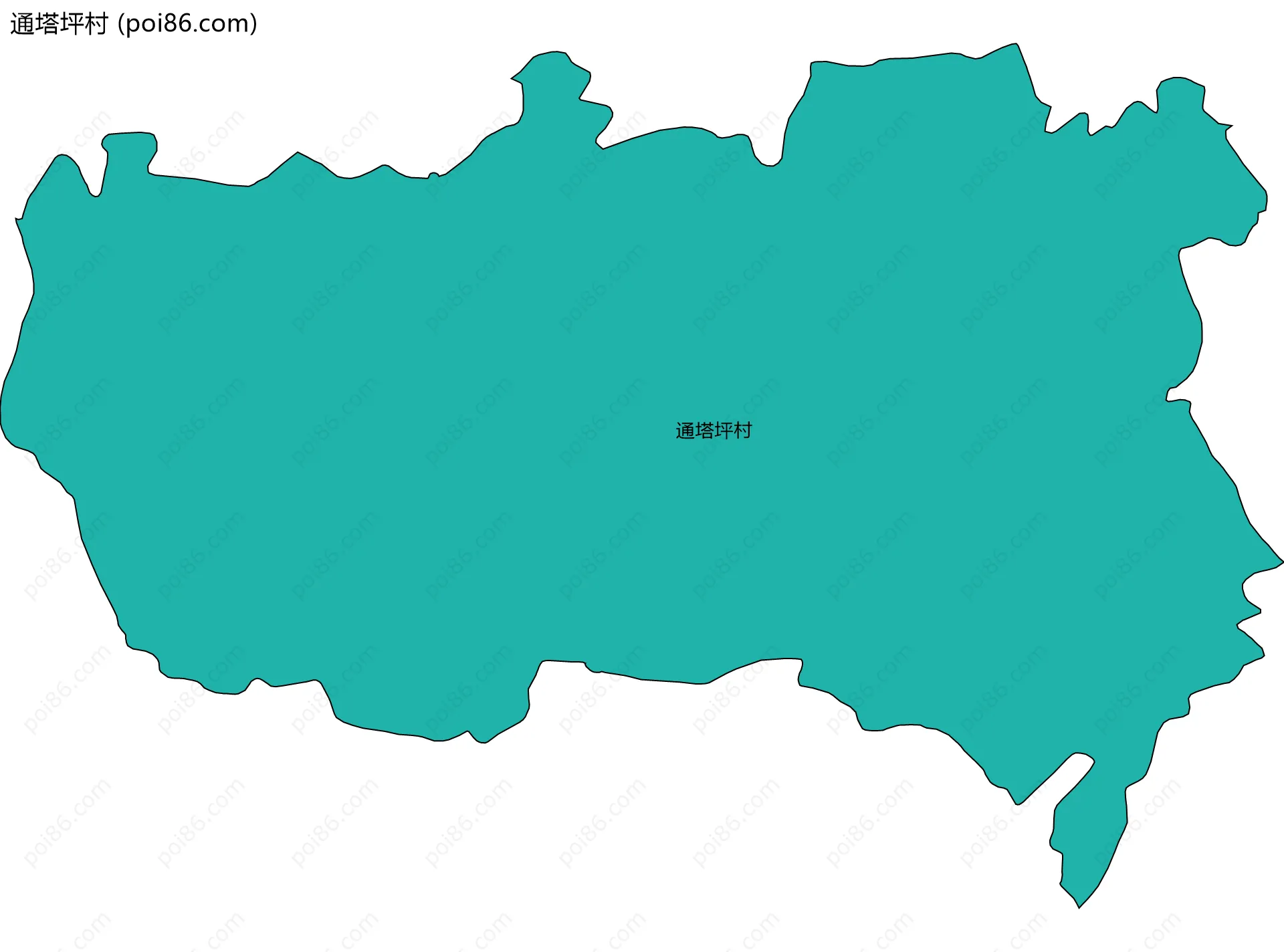 通塔坪村边界地图