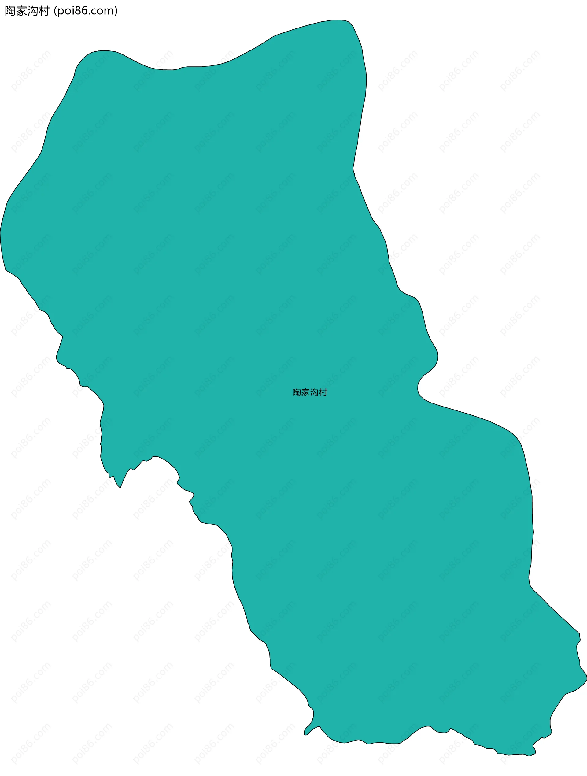 陶家沟村边界地图