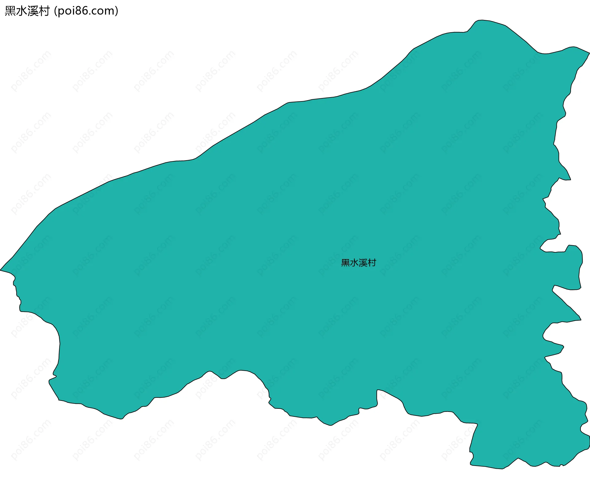 黑水溪村边界地图