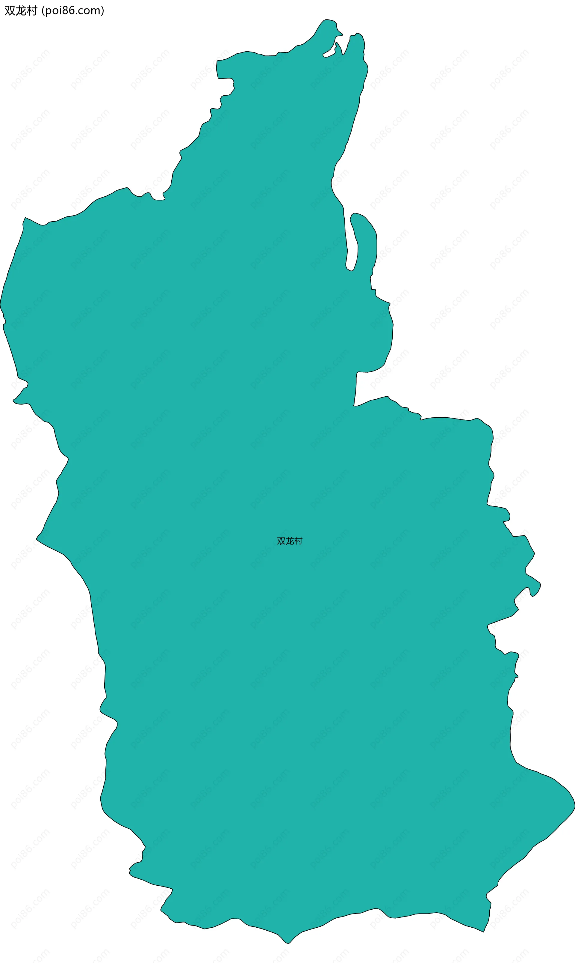 双龙村边界地图