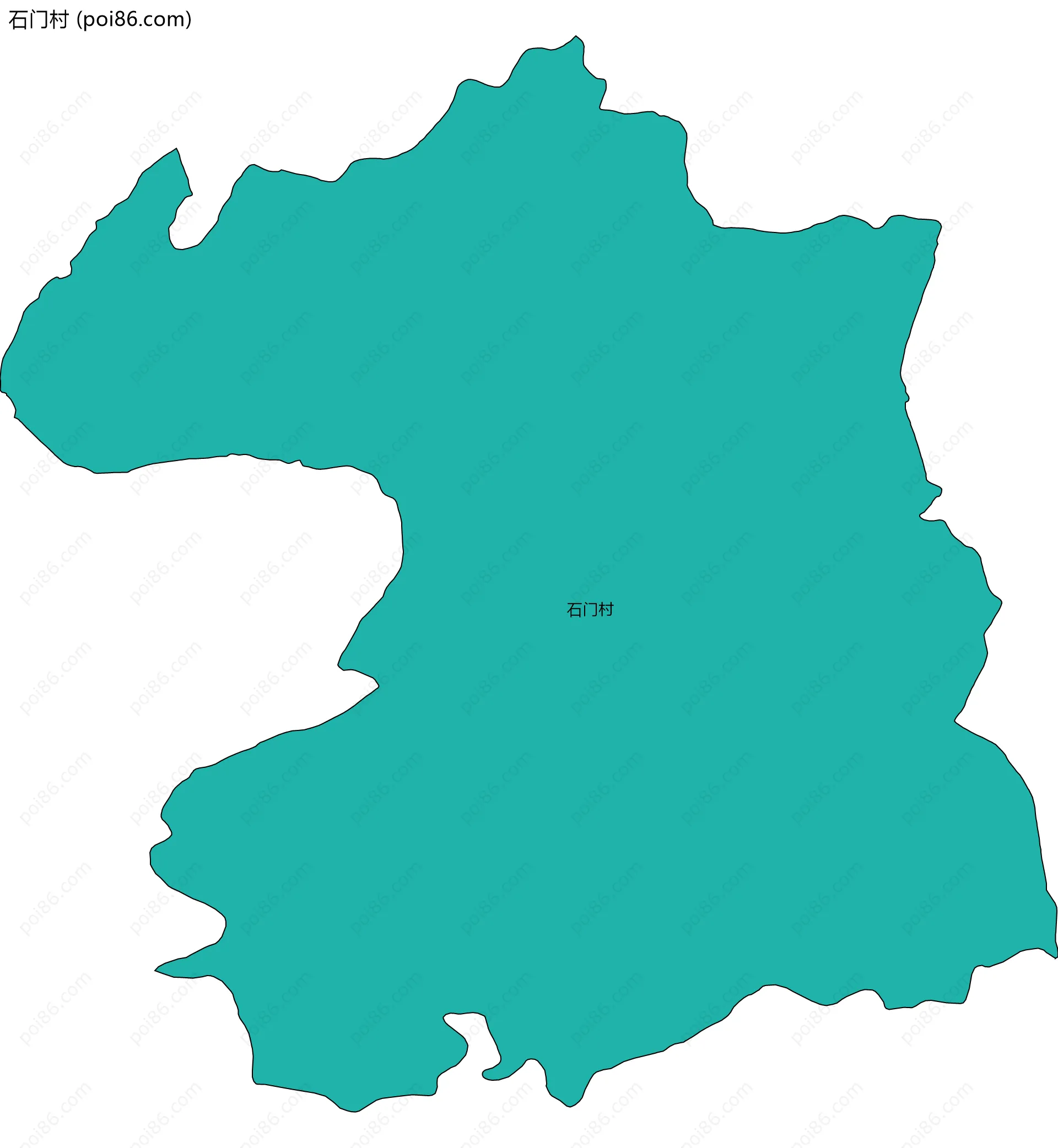 石门村边界地图