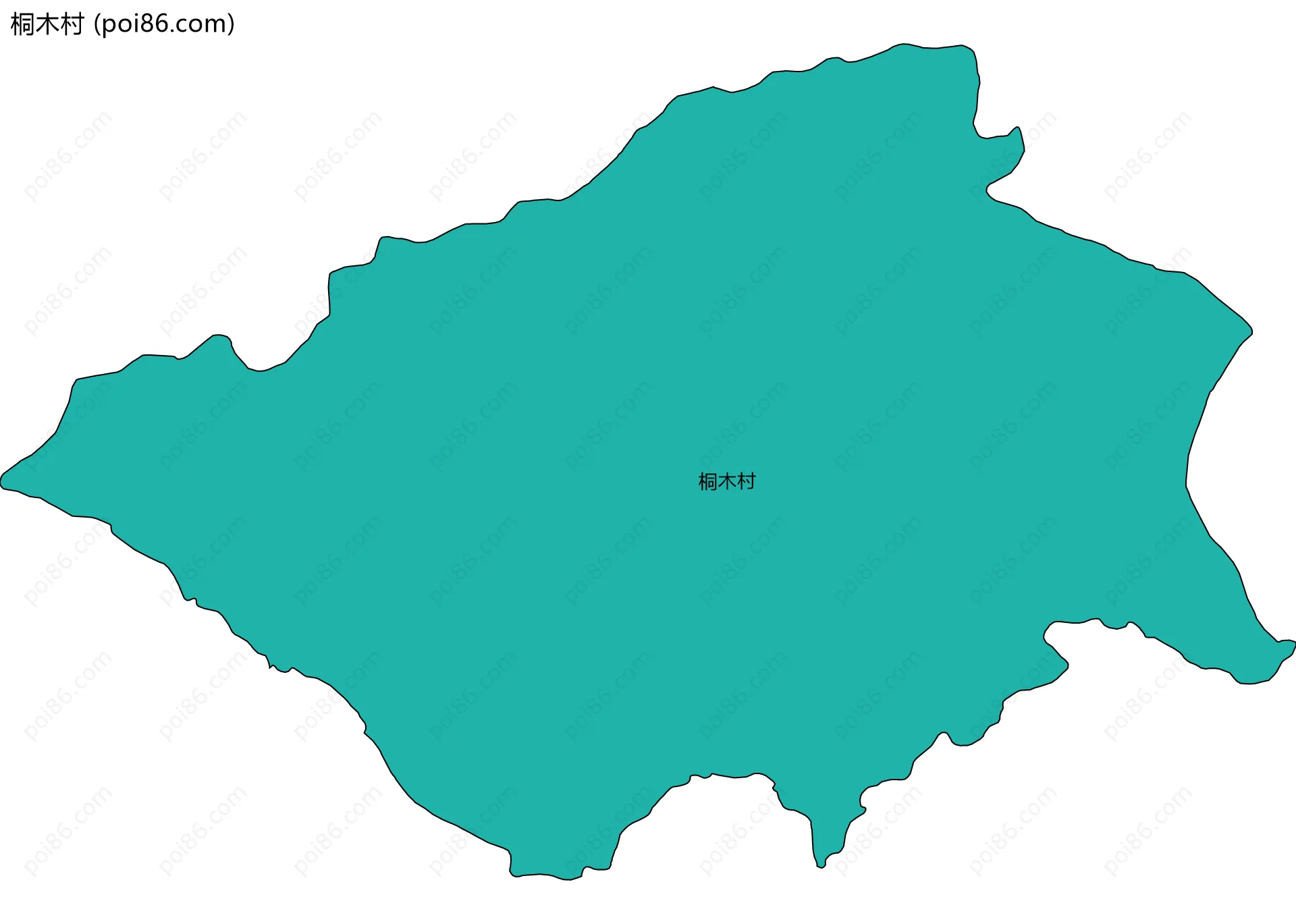 桐木村边界地图