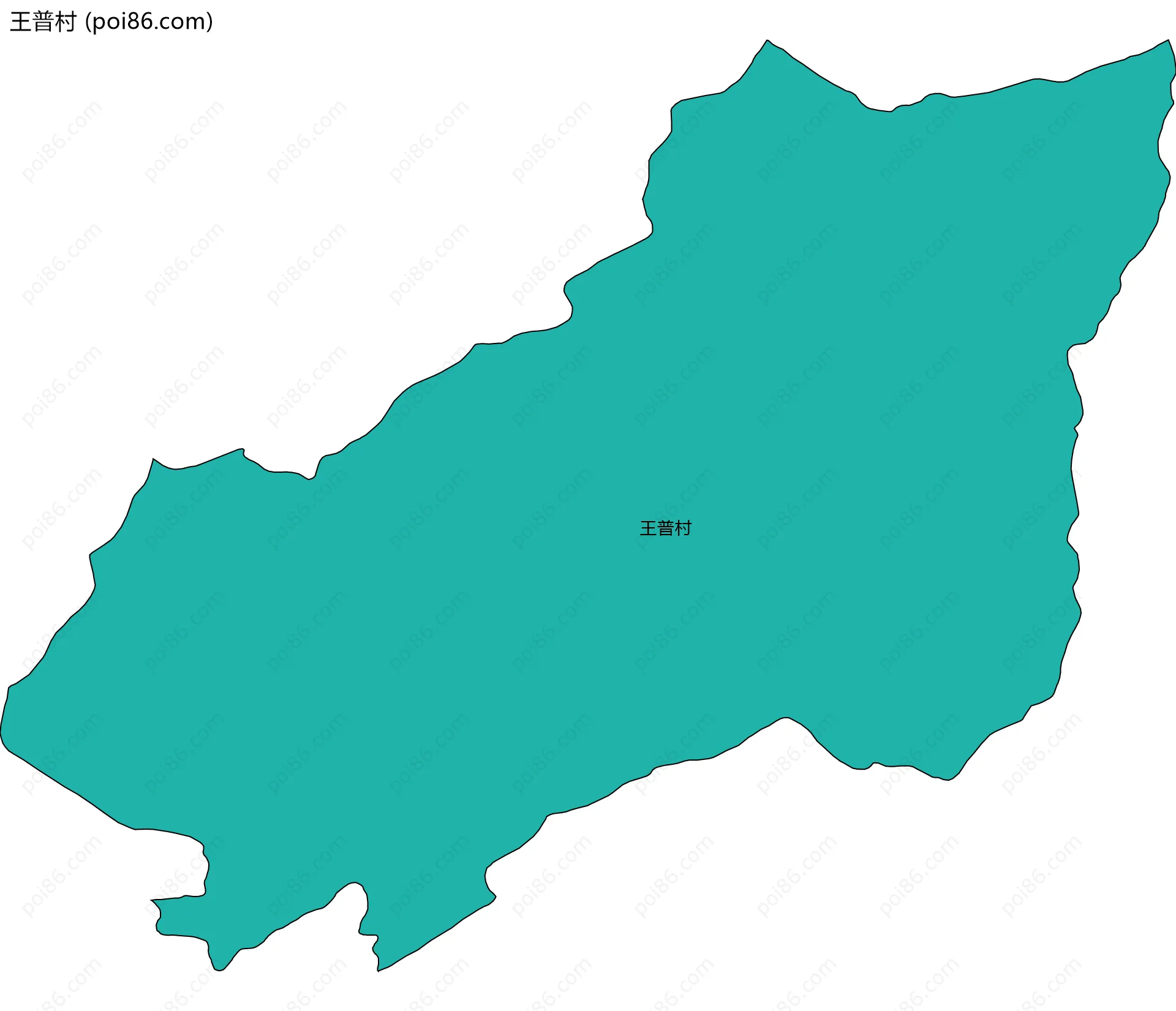 王普村边界地图