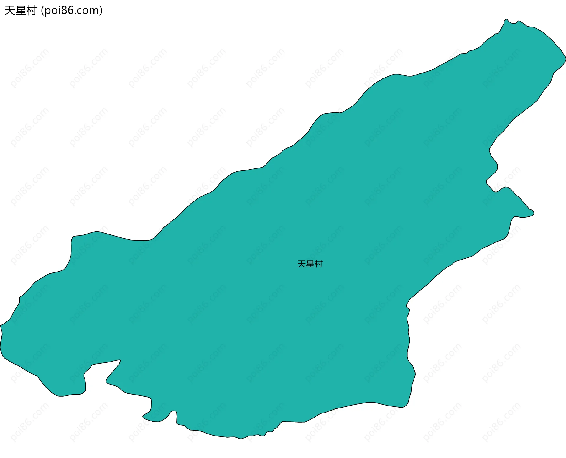 天星村边界地图