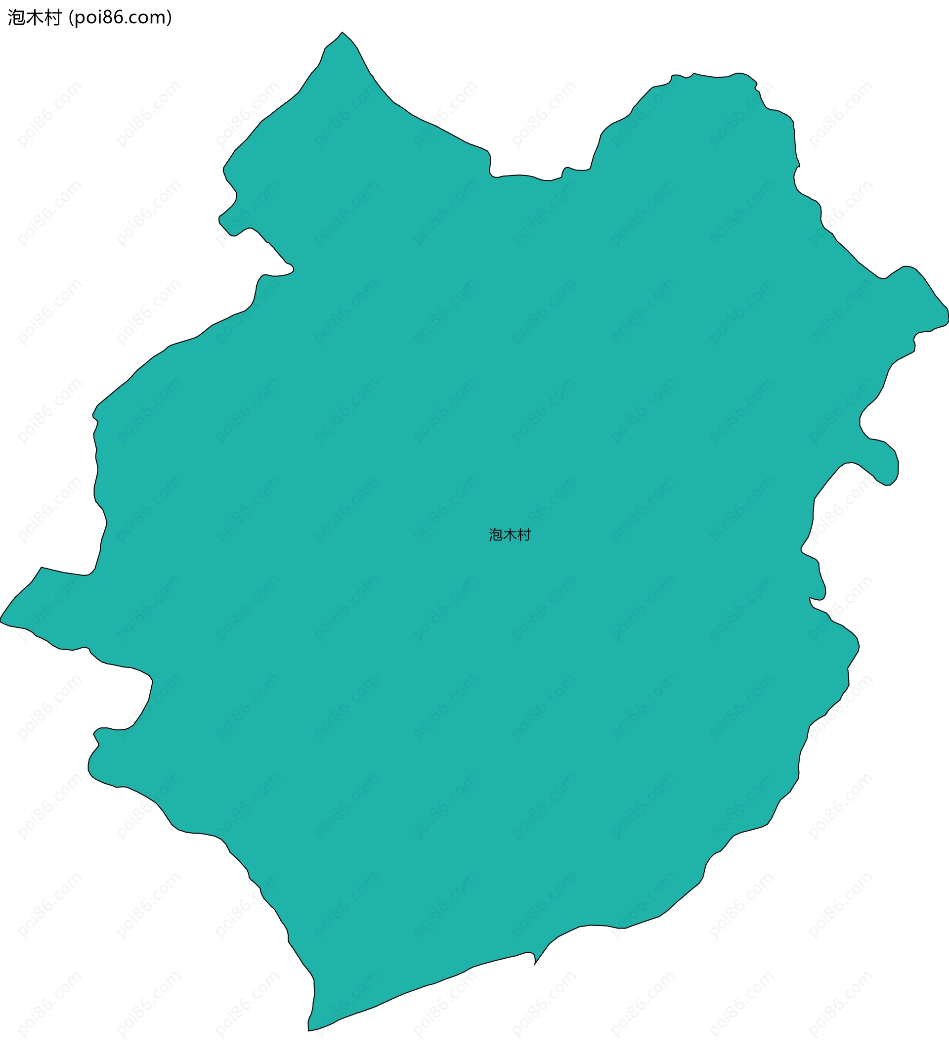 泡木村边界地图
