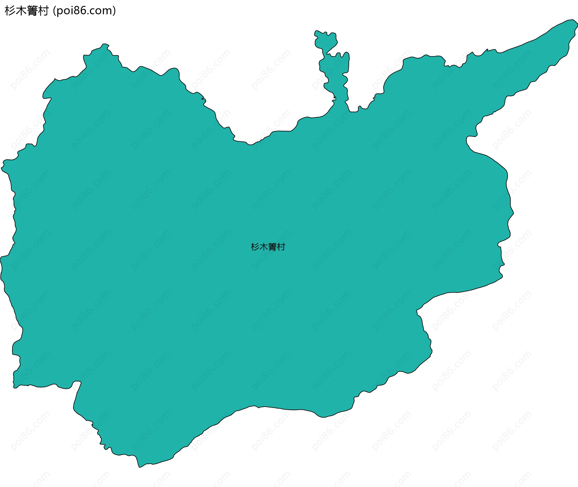 杉木箐村边界地图