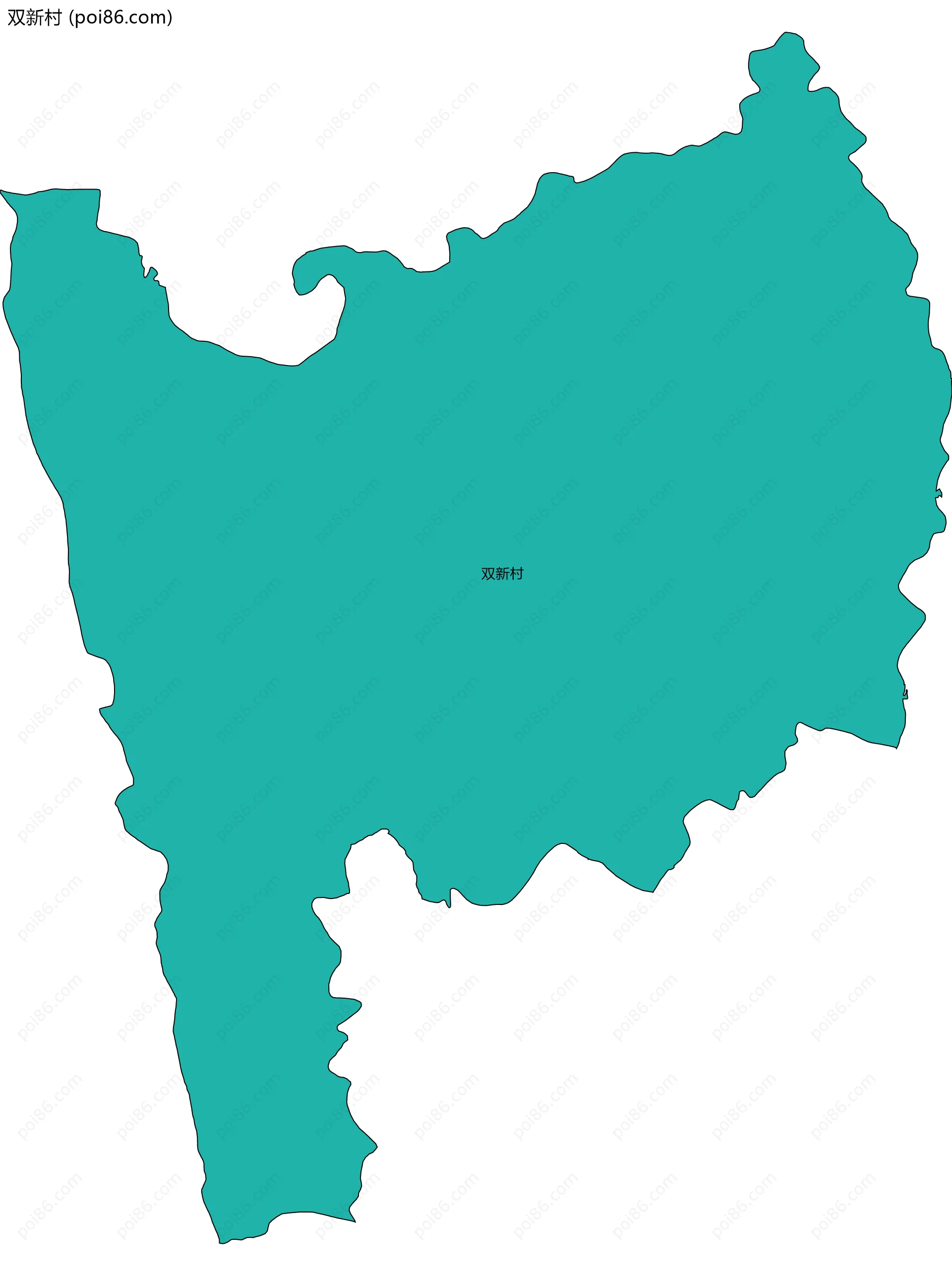 双新村边界地图