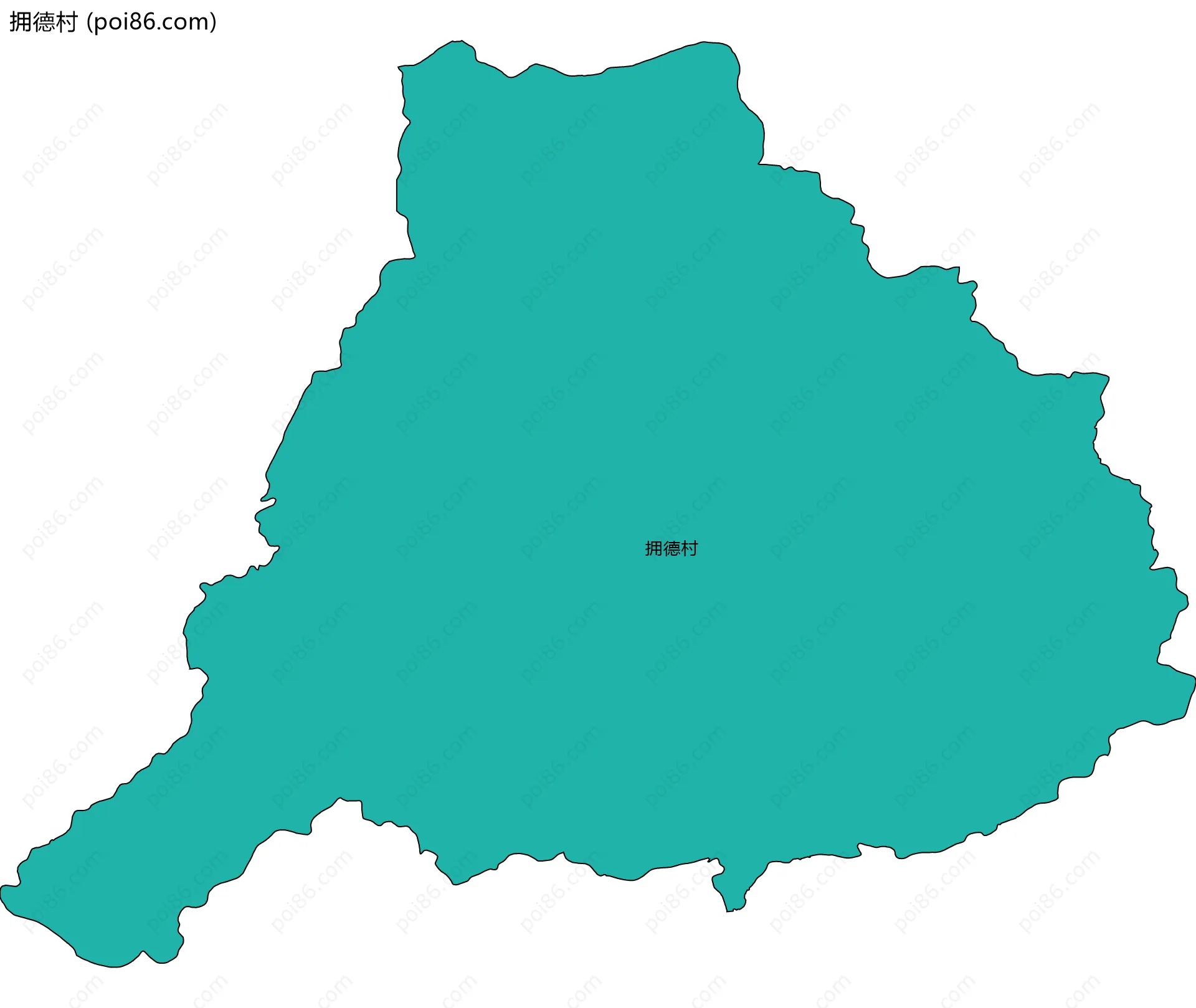 拥德村边界地图