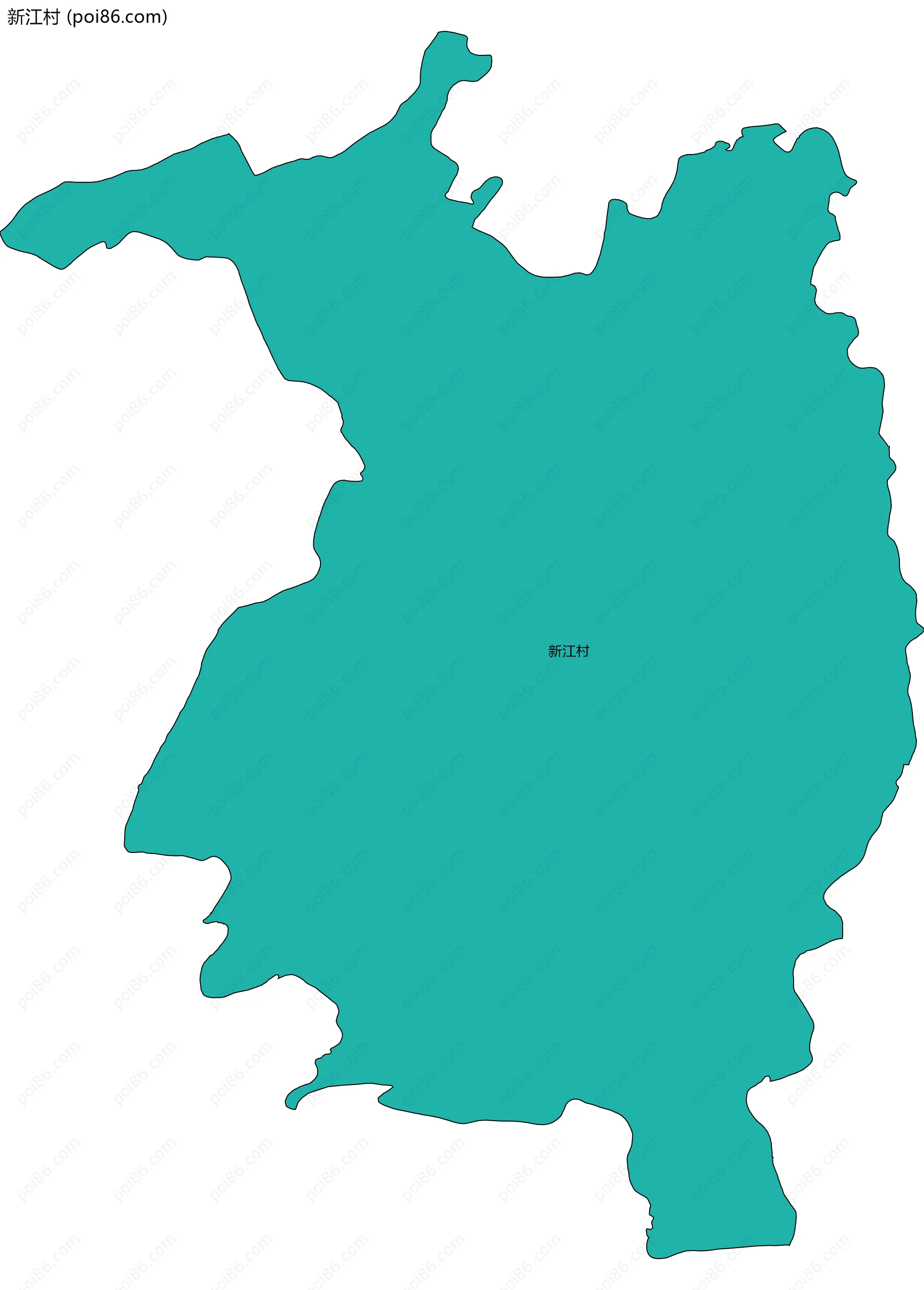 新江村边界地图