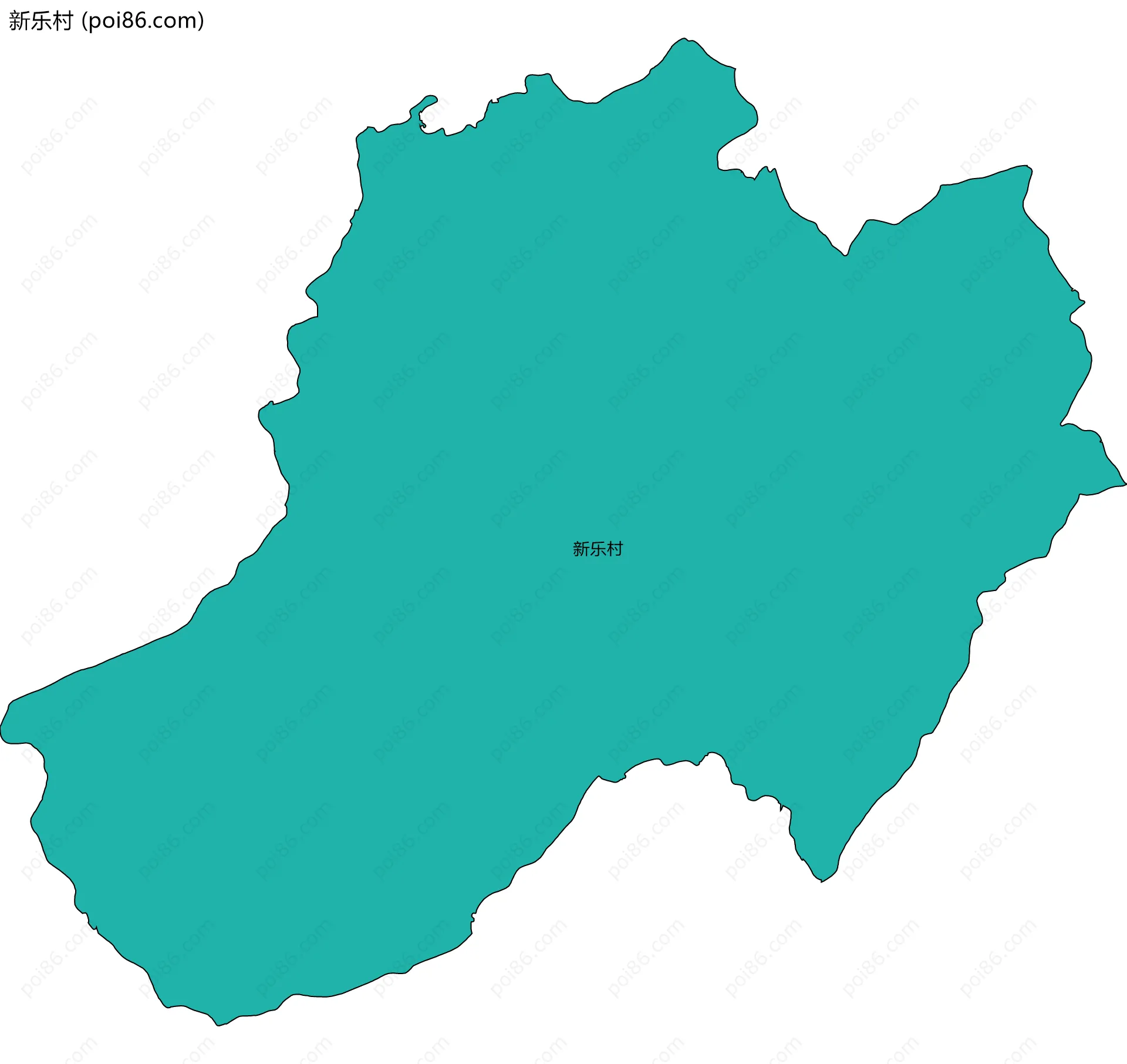 新乐村边界地图