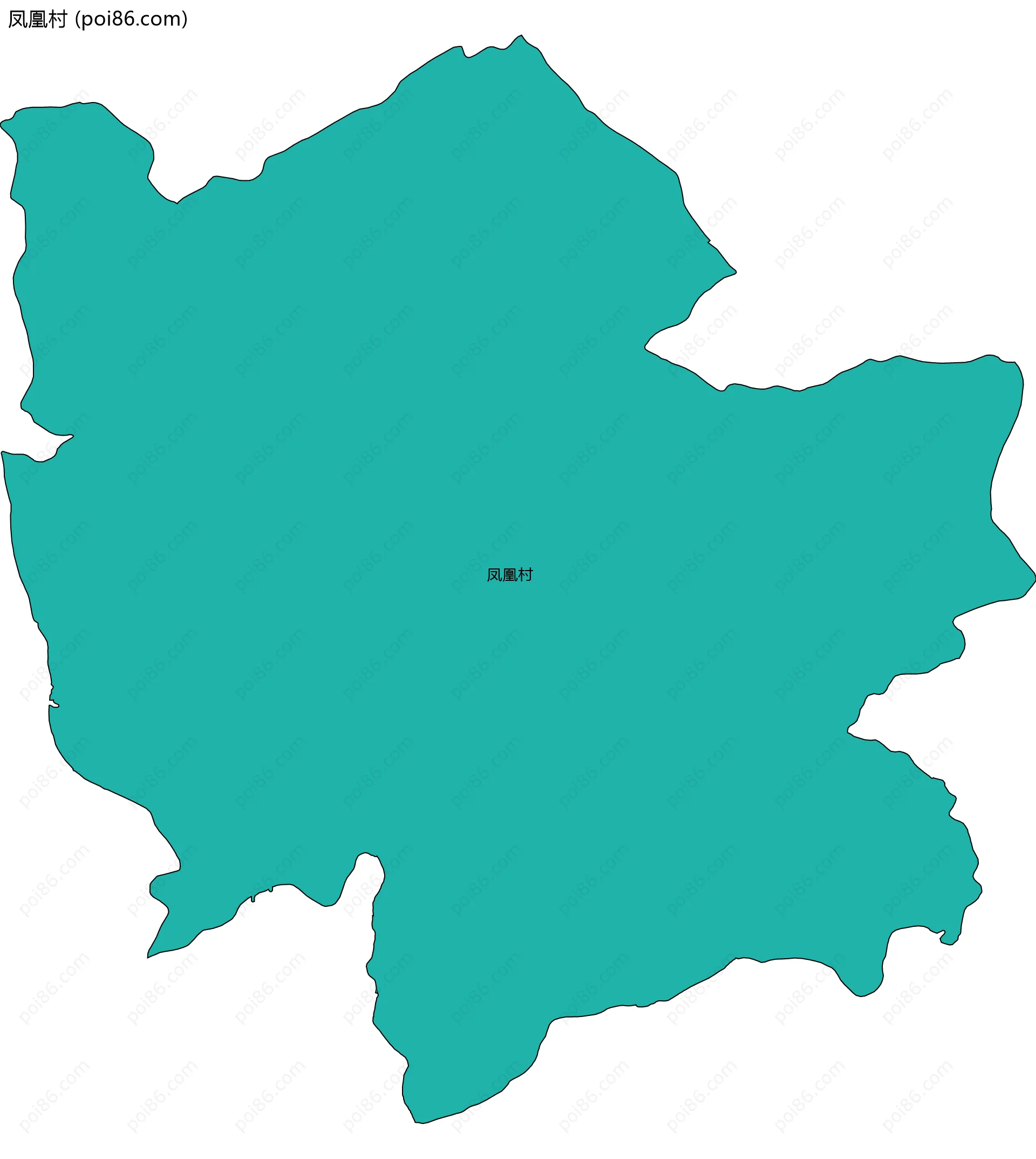 凤凰村边界地图