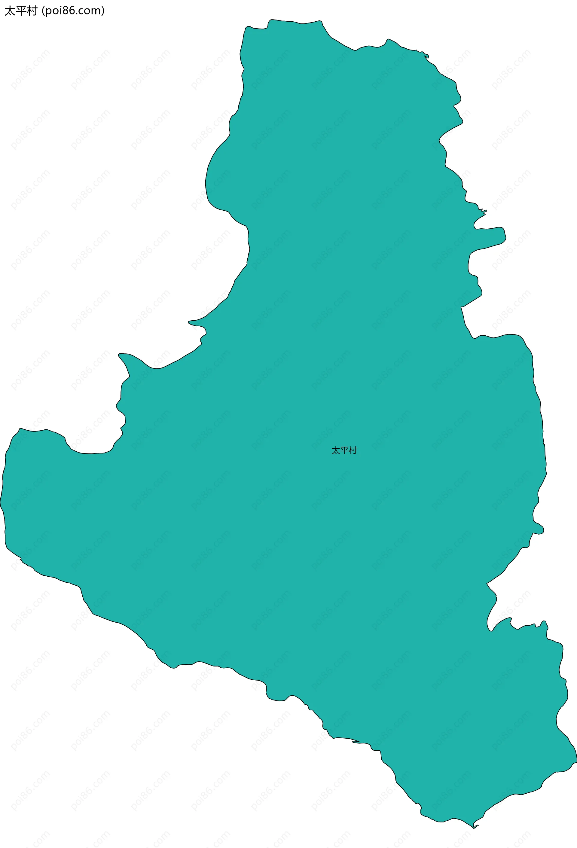 太平村边界地图