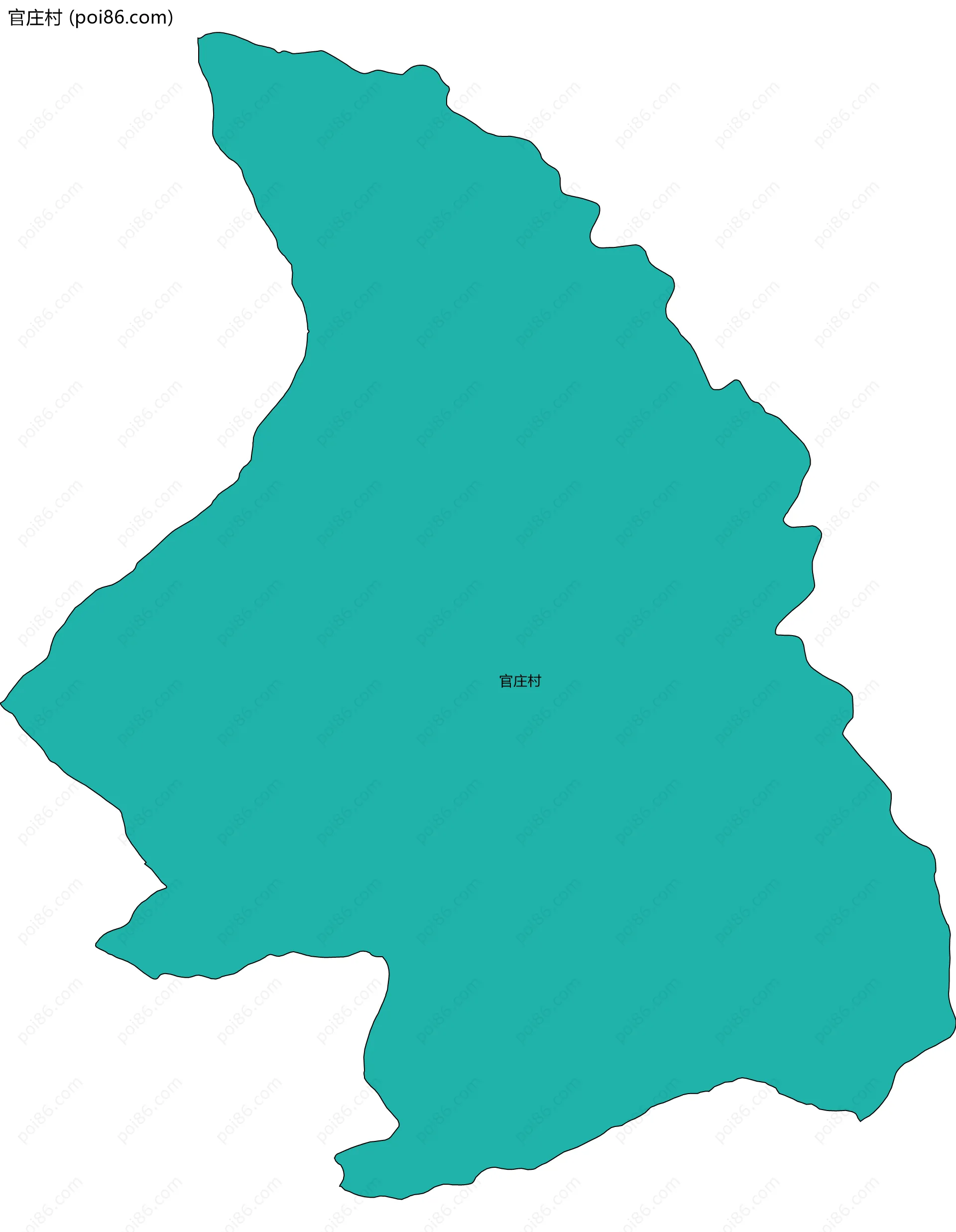 官庄村边界地图