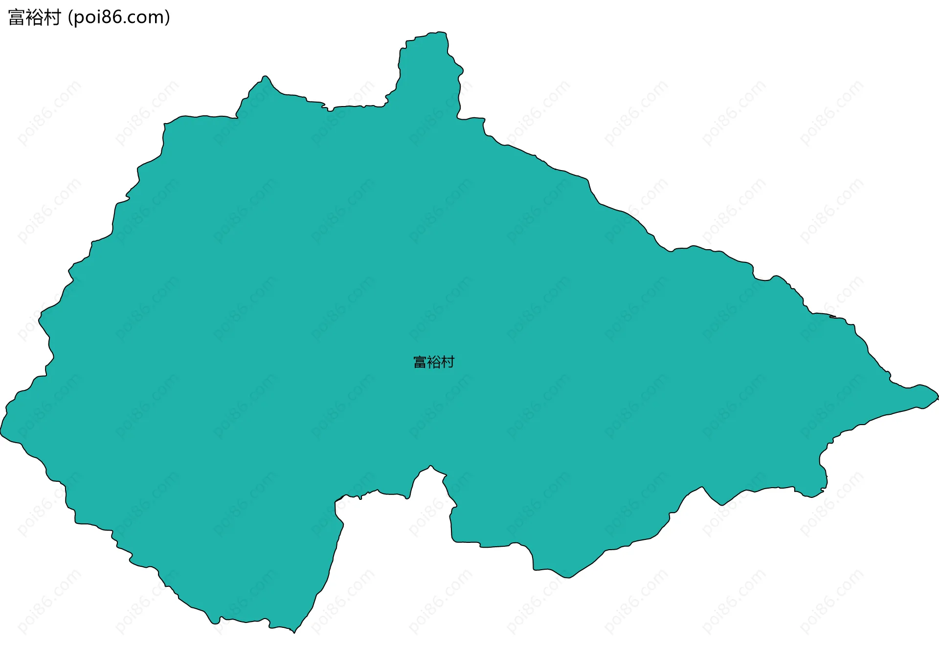 富裕村边界地图