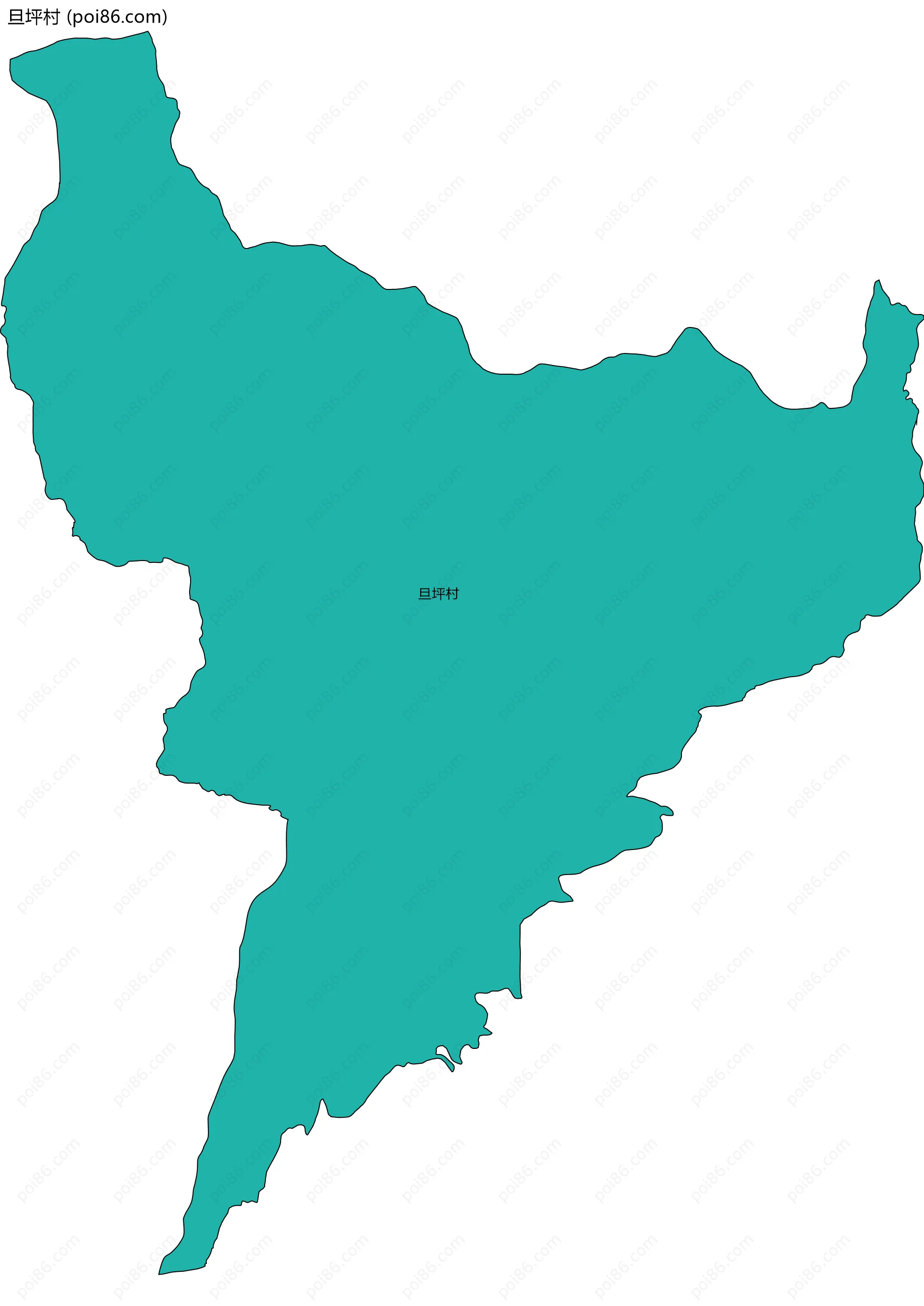 旦坪村边界地图