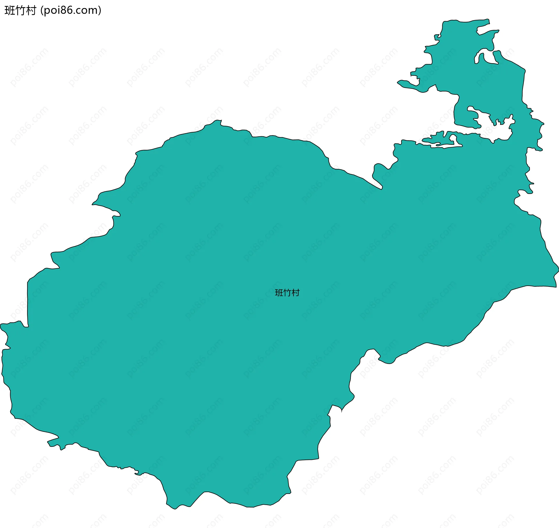班竹村边界地图